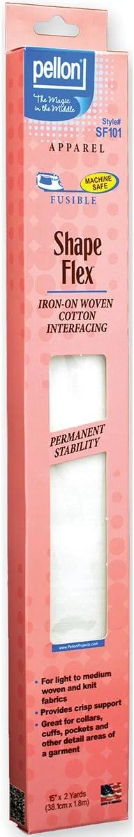 Pellon Shape-Flex Woven Interfacing-15 x 2yd, White, 1 Pack