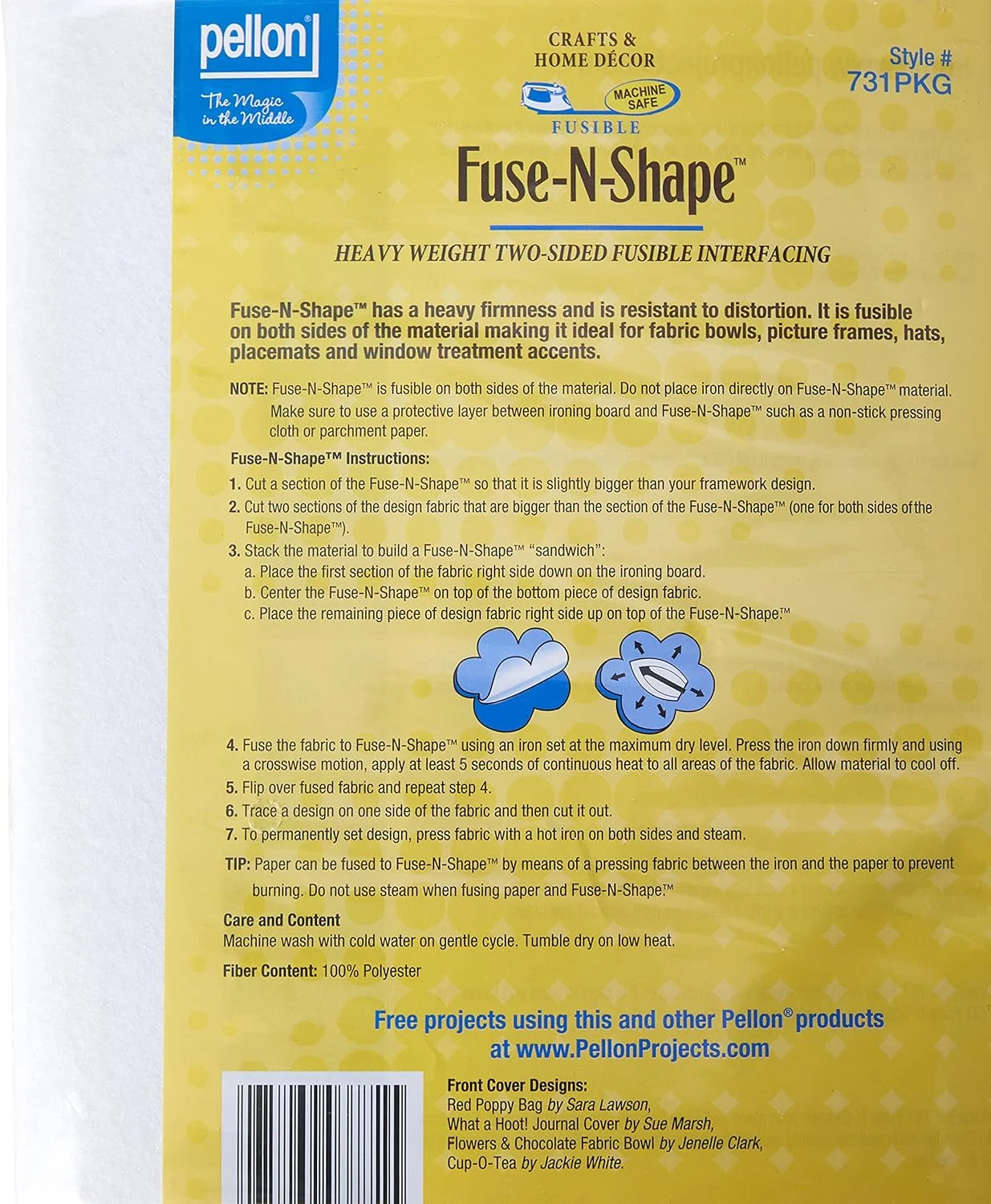 پلون تثبیت کننده چسبی مدل Fuse N Shape سنگین وزن 38cm x 91cm