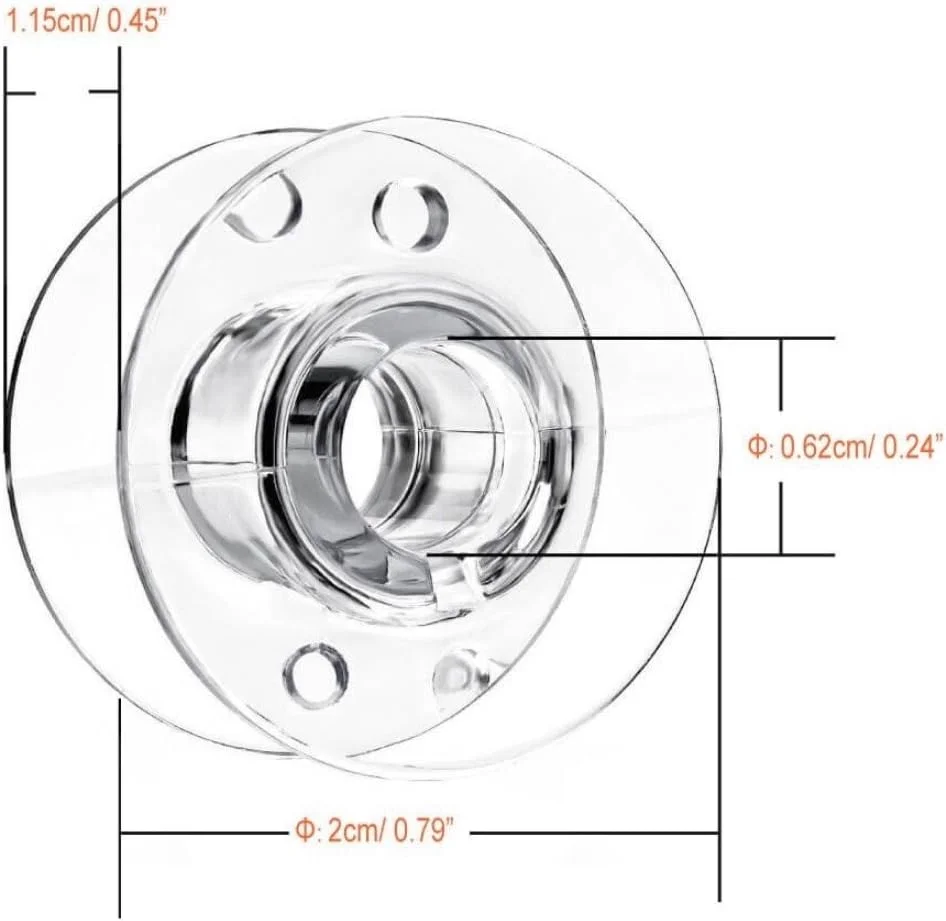 PeavyTailor 60 عدد ماسوره از پیش پیچیده شده رنگی نخ پلی استر برای ماشین گلدوزی مناسب Brother Babylock Janome Singer Pfaff Bernina