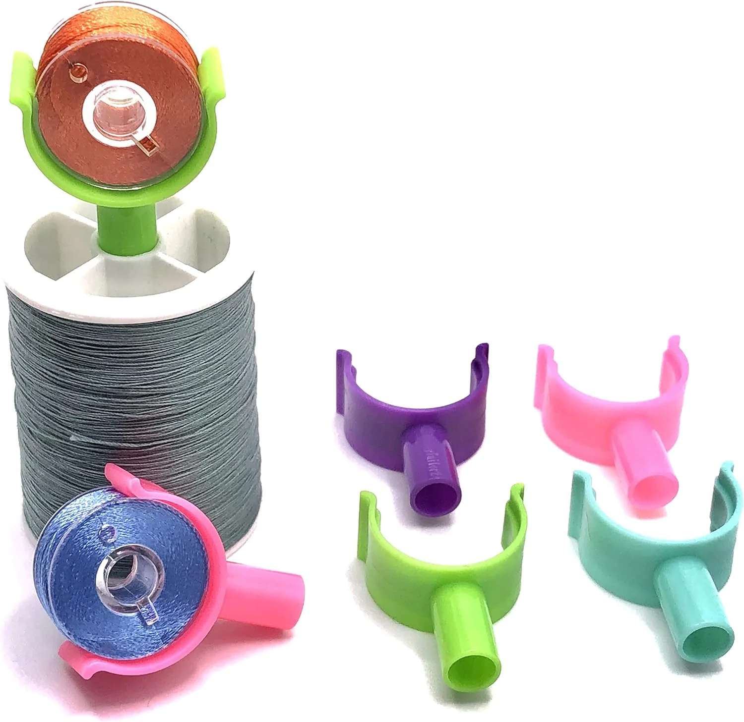 PeavyTailor 28 Pcs Bobbin Holders with Handle Part. The Bobbin Clips Spool Huggers for Sewing Machine Thread Storage. Categorize Your Bobbins on Your Own. Useful Sewing Tools for Bobbin Organization. PeavyTailor 28 Pcs Bobbin Holders with Handle Part. The Bobbin Clips Spool Huggers for Sewing Machine Thread Storage. Categorize Your Bobbins on Your Own. Useful Sewing Tools for Bobbin Organization.