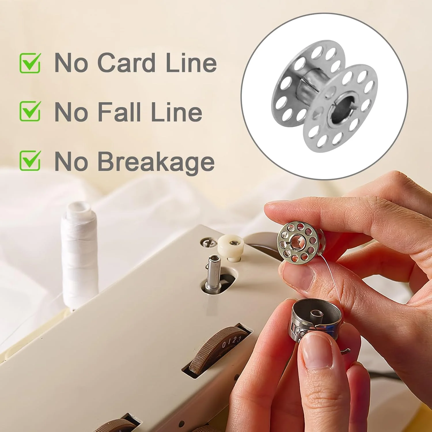 بسته 36 عددی ماسوره چرخ خیاطی PEAKTOP، ماسوره های فلزی چرخ خیاطی، ماسوره چرخ خیاطی با جعبه ماسوره، لوازم جانبی چرخ خیاطی برای اکثر چرخ خیاطی ها