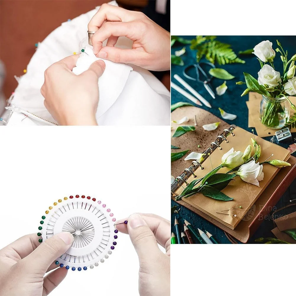 ست سوزن ته گرد مرواریدی، 30 عدد، چند رنگ