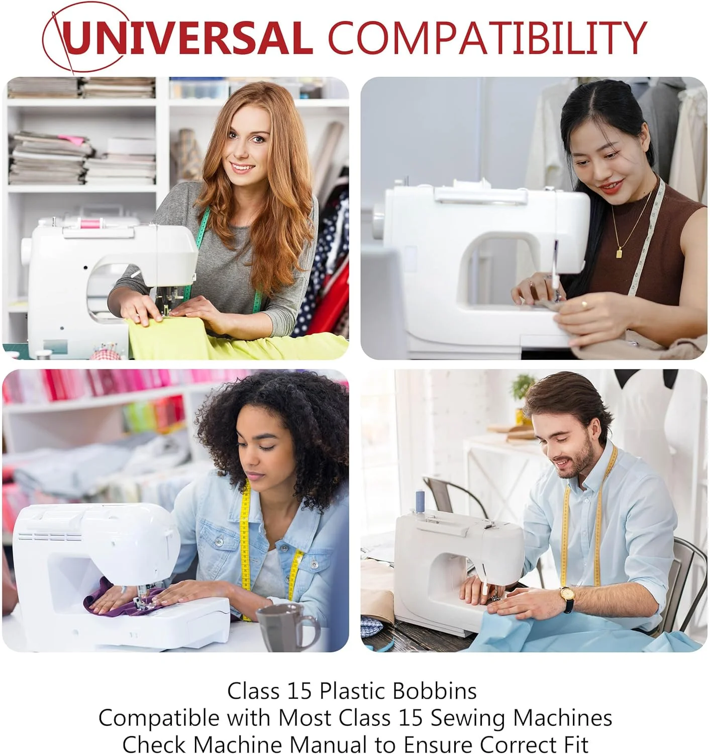 بسته 50 عددی ماسوره چرخ خیاطی - ماسوره درجه یک کلاس 15 - مناسب برای لوازم جانبی چرخ خیاطی سینگر - ماسوره های پلاستیکی دقیق ساخت تایوان (81348) بسته 50 عددی ماسوره چرخ خیاطی - ماسوره درجه یک کلاس 15 - مناسب برای لوازم جانبی چرخ خیاطی سینگر - ماسوره های پلاستیکی دقیق ساخت تایوان (81348)