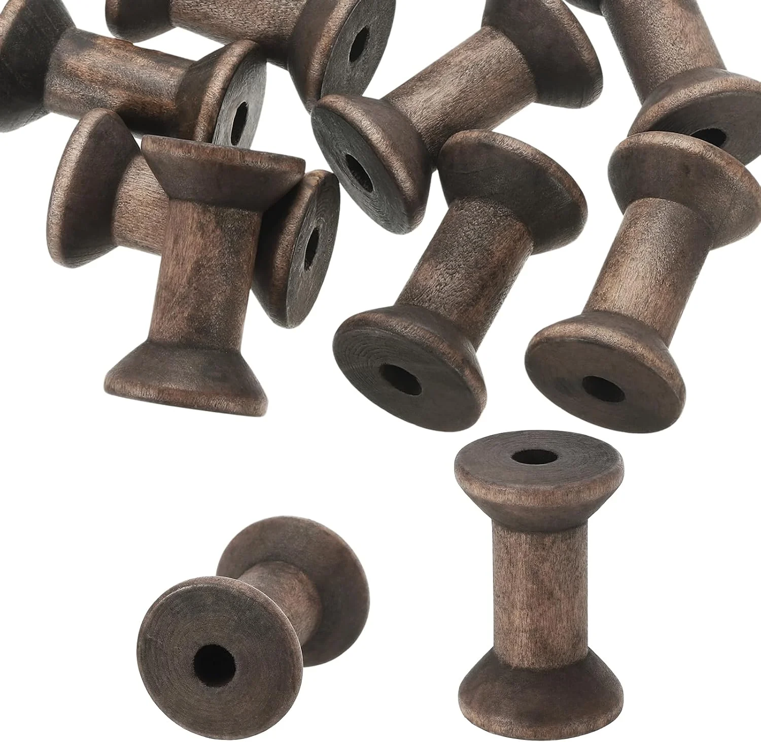 پاتیکیل ماسوره چوبی خالی 2" x 1.4"، بسته 20 عددی ماسوره نخ خیاطی چوبی پرداخت نشده ماسوره بافندگی سیم طبیعی برای صنایع دستی گلدوزی، قهوه ای تیره پاتیکیل ماسوره چوبی خالی 2" x 1.4"، بسته 20 عددی ماسوره نخ خیاطی چوبی پرداخت نشده ماسوره بافندگی سیم طبیعی برای صنایع دستی گلدوزی، قهوه ای تیره