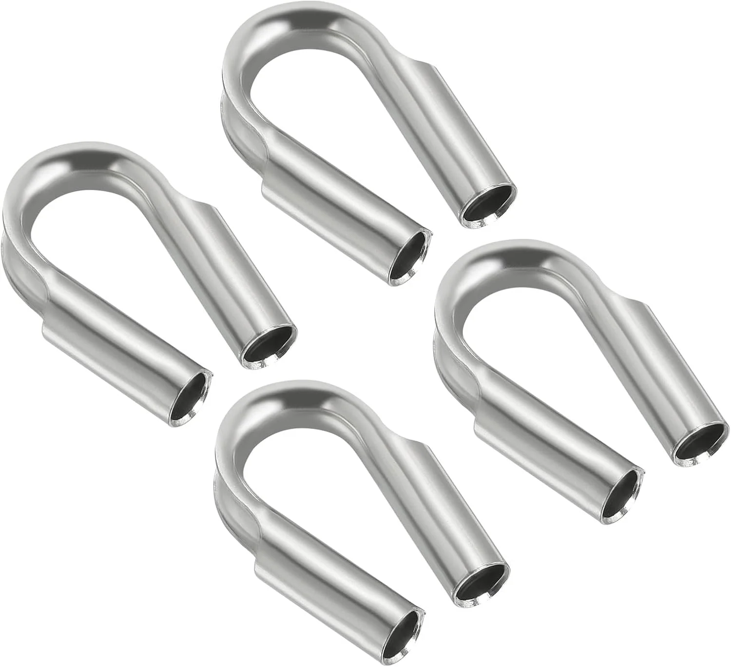 انگشتانه لوله سیم بکسل PATIKIL 1/4 اینچ / 6 میلی متر، بسته 4 عددی انگشتانه طناب فولادی ضد زنگ 304 برای کشیدن و مهار کردن، نقره ای انگشتانه لوله سیم بکسل PATIKIL 1/4 اینچ / 6 میلی متر، بسته 4 عددی انگشتانه طناب فولادی ضد زنگ 304 برای کشیدن و مهار کردن، نقره ای