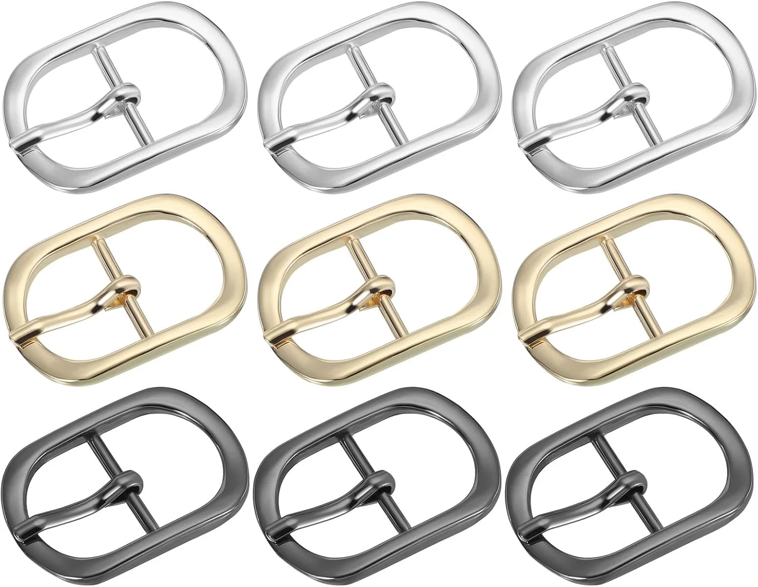 سگک کمربند تک شاخه PATIKIL، سگک فلزی غلطکی با میله مرکزی برای ساخت لوازم جانبی کفش، بند، کمربند و کیف سگک کمربند تک شاخه PATIKIL، سگک فلزی غلطکی با میله مرکزی برای ساخت لوازم جانبی کفش، بند، کمربند و کیف