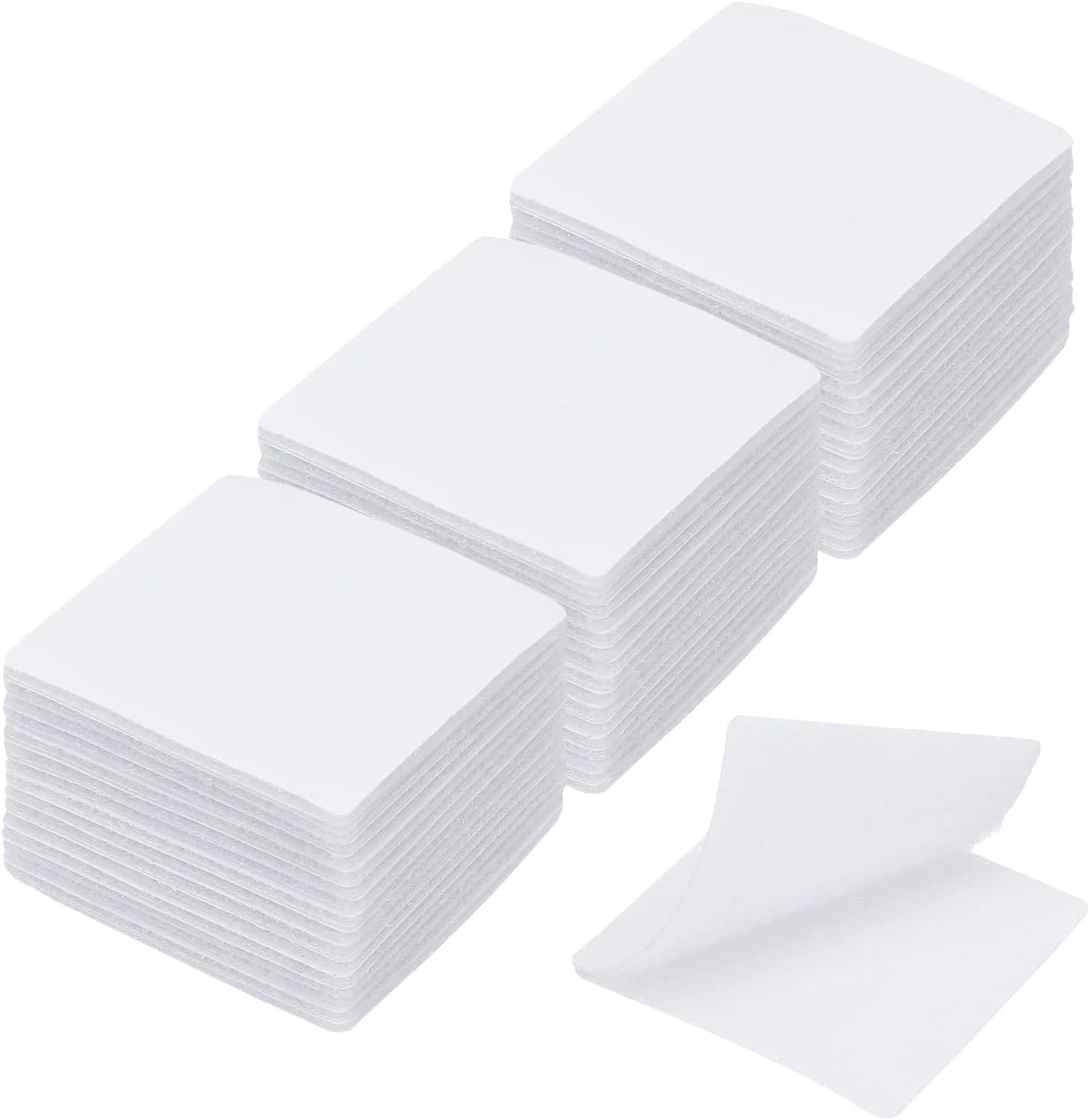 نقاط قلاب و حلقه ای 50x50 میلی متری، 40 ست نوار چسبی دو طرفه نایلونی مربعی خود چسب، اتصالات پشتی چسبنده قوی، سفید نقاط قلاب و حلقه ای 50x50 میلی متری، 40 ست نوار چسبی دو طرفه نایلونی مربعی خود چسب، اتصالات پشتی چسبنده قوی، سفید