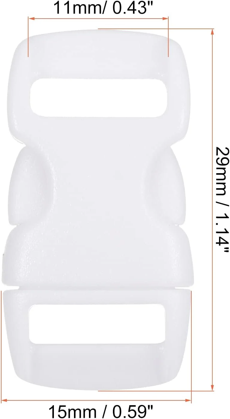 گیره های پلاستیکی PATIKIL، 8 عدد گیره رهاسازی سریع جانبی برای بند، تسمه، کمربند، ساخت، تعمیر کوله پشتی، پروژه های خیاطی، سفید، 11 میلی متر گیره های پلاستیکی PATIKIL، 8 عدد گیره رهاسازی سریع جانبی برای بند، تسمه، کمربند، ساخت، تعمیر کوله پشتی، پروژه های خیاطی، سفید، 11 میلی متر