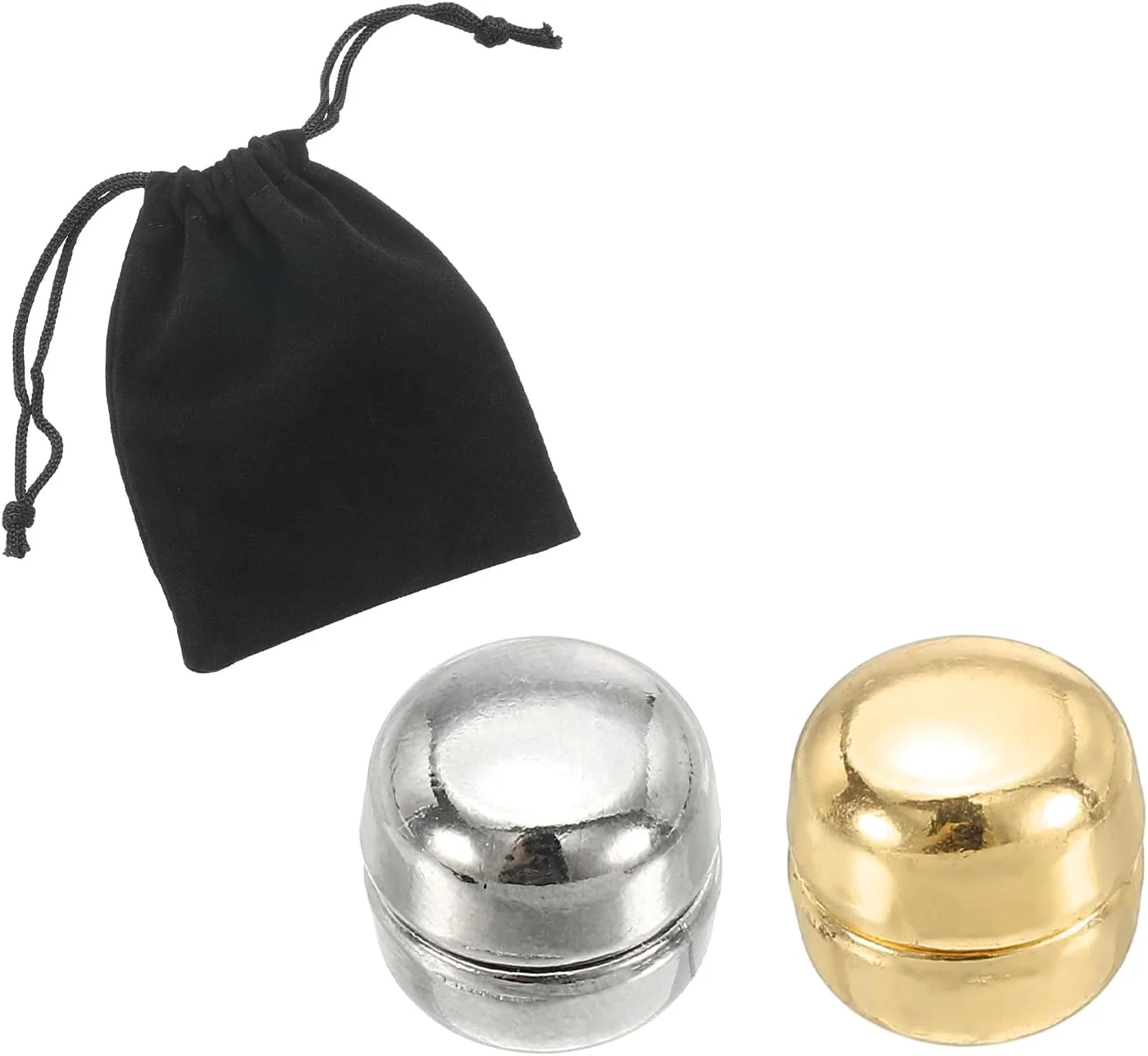 گیره مغناطیسی حجاب پاتیکیل با کیف نگهداری، 1 جفت دکمه های بسیار قوی بدون گیر کردن، گیره روسری مغناطیسی بدون سوزن چند منظوره برای لباس زنانه پرده، نقره ای، طلایی گیره مغناطیسی حجاب پاتیکیل با کیف نگهداری، 1 جفت دکمه های بسیار قوی بدون گیر کردن، گیره روسری مغناطیسی بدون سوزن چند منظوره برای لباس زنانه پرده، نقره ای، طلایی