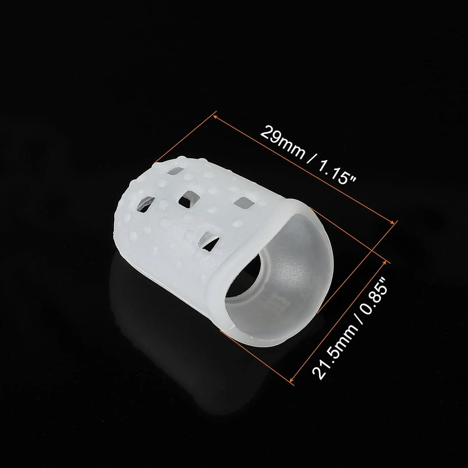 محافظ نوک انگشت PATIKIL ضد لغزش، بسته 10 عددی 29 میلی متری محافظ انگشت سیلیکونی برای مرتب سازی کاغذ، خیاطی، نواختن گیتار، شفاف سایز بزرگ محافظ نوک انگشت PATIKIL ضد لغزش، بسته 10 عددی 29 میلی متری محافظ انگشت سیلیکونی برای مرتب سازی کاغذ، خیاطی، نواختن گیتار، شفاف سایز بزرگ