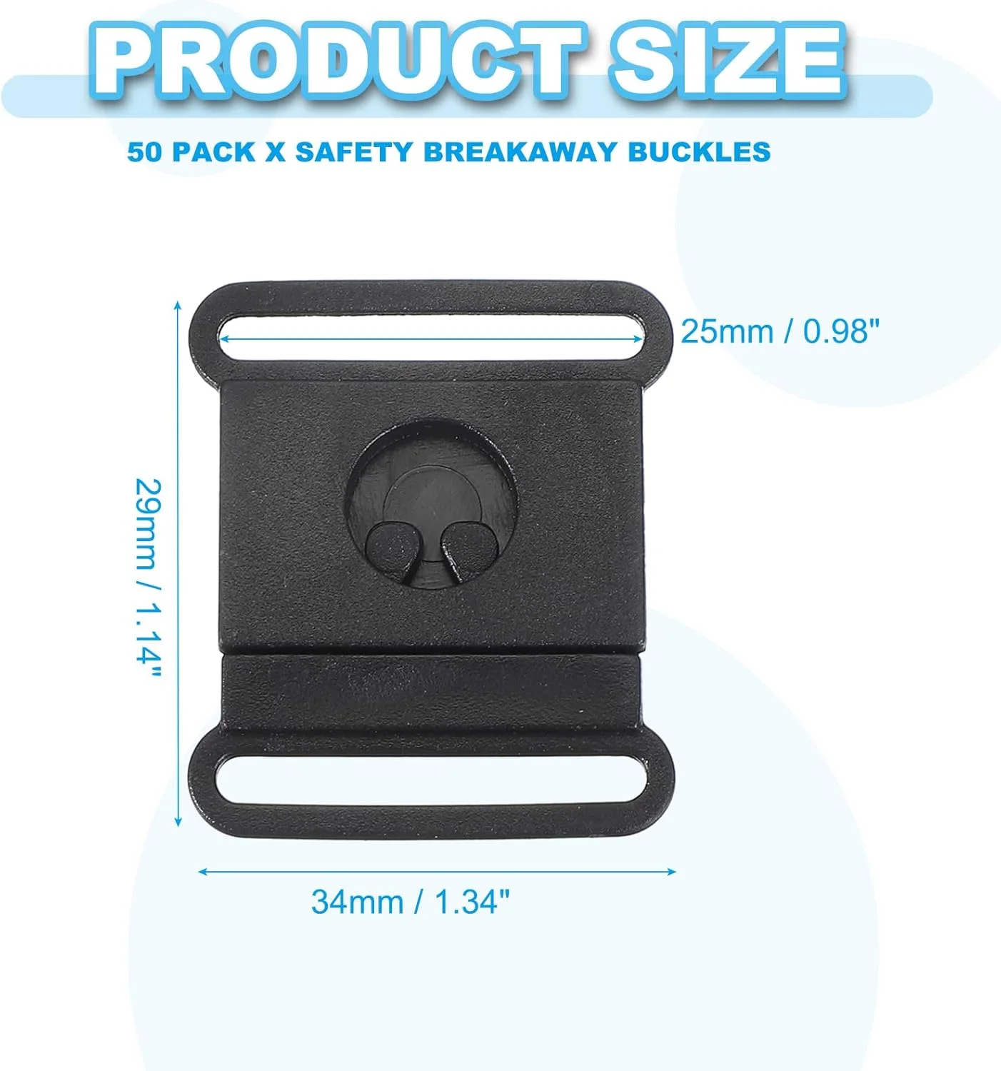 سگک های جدا شونده ایمنی پلاستیکی PATIKIL، تنظیم کننده کمربند سگک رهاسازی سریع بند تسمه ای برای بند گردن آویز سینه بند سگک های جدا شونده ایمنی پلاستیکی PATIKIL، تنظیم کننده کمربند سگک رهاسازی سریع بند تسمه ای برای بند گردن آویز سینه بند
