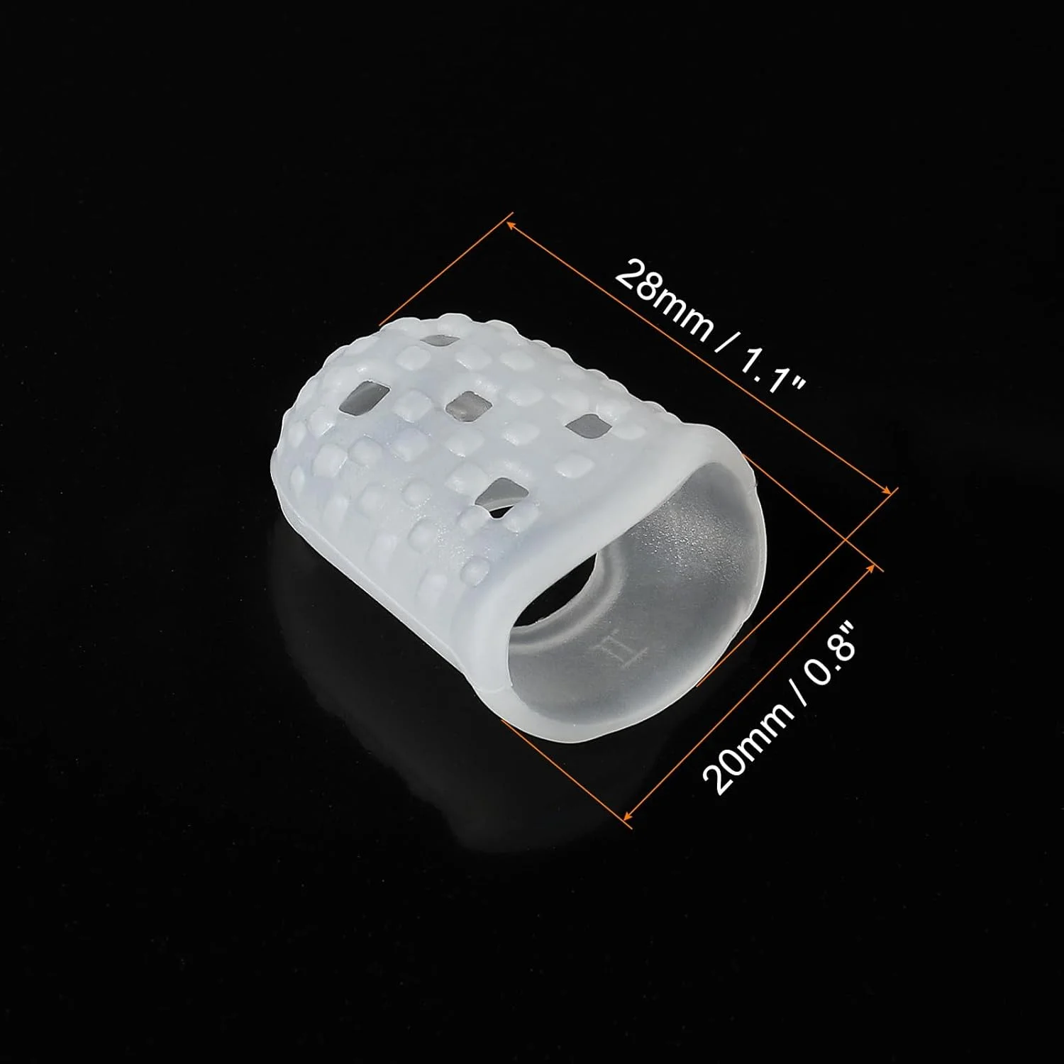 محافظ انگشت سیلیکونی PATIKIL، بسته 10 عددی 28 میلی متری، محافظ انگشت ضد لغزش برای مرتب سازی کاغذ، خیاطی، نواختن گیتار، شفاف محافظ انگشت سیلیکونی PATIKIL، بسته 10 عددی 28 میلی متری، محافظ انگشت ضد لغزش برای مرتب سازی کاغذ، خیاطی، نواختن گیتار، شفاف