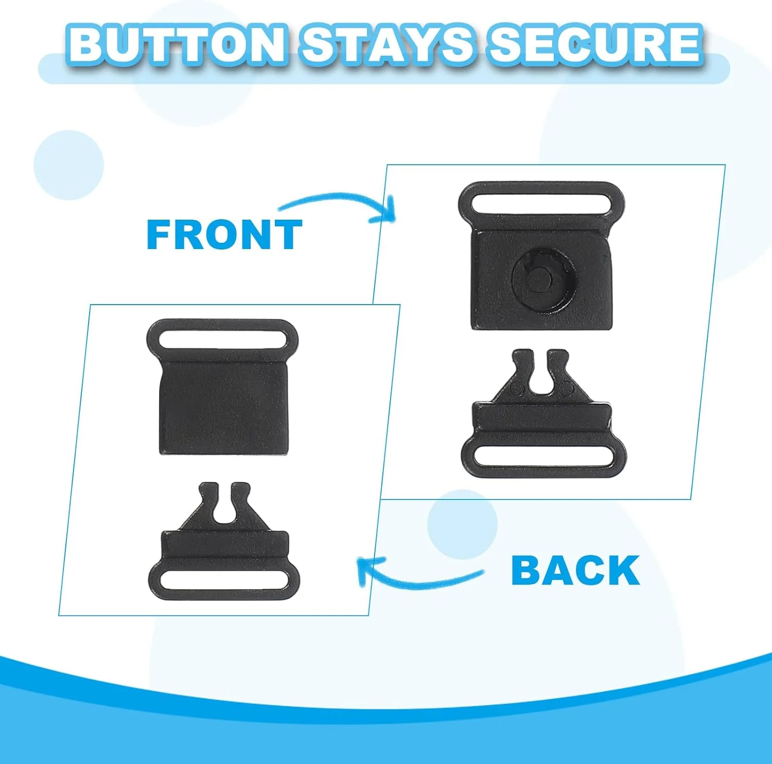 سگک های جدا شونده ایمنی پلاستیکی PATIKIL، تنظیم کننده کمربند سگک رهاسازی سریع بند تسمه ای برای بند گردن آویز سینه بند سگک های جدا شونده ایمنی پلاستیکی PATIKIL، تنظیم کننده کمربند سگک رهاسازی سریع بند تسمه ای برای بند گردن آویز سینه بند