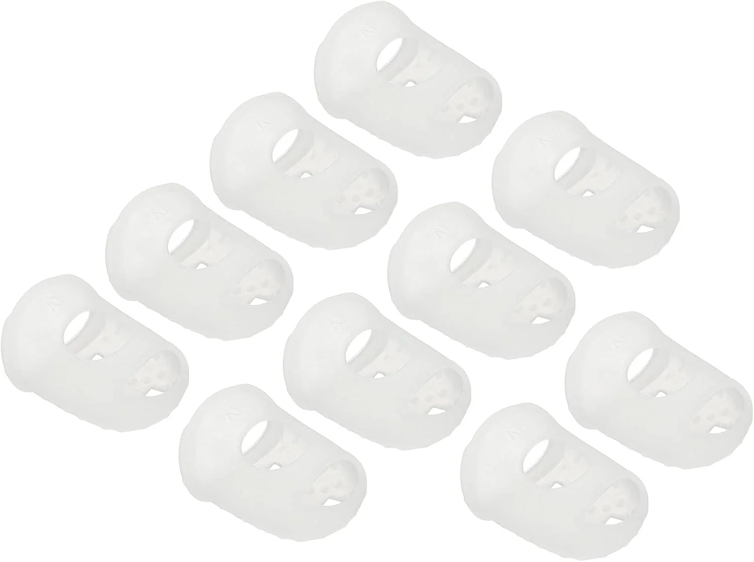 محافظ انگشت سیلیکونی PATIKIL، بسته 10 عددی محافظ انگشت 30 میلی متری ضد لغزش برای مرتب سازی کاغذ، خیاطی، نواختن گیتار، شفاف