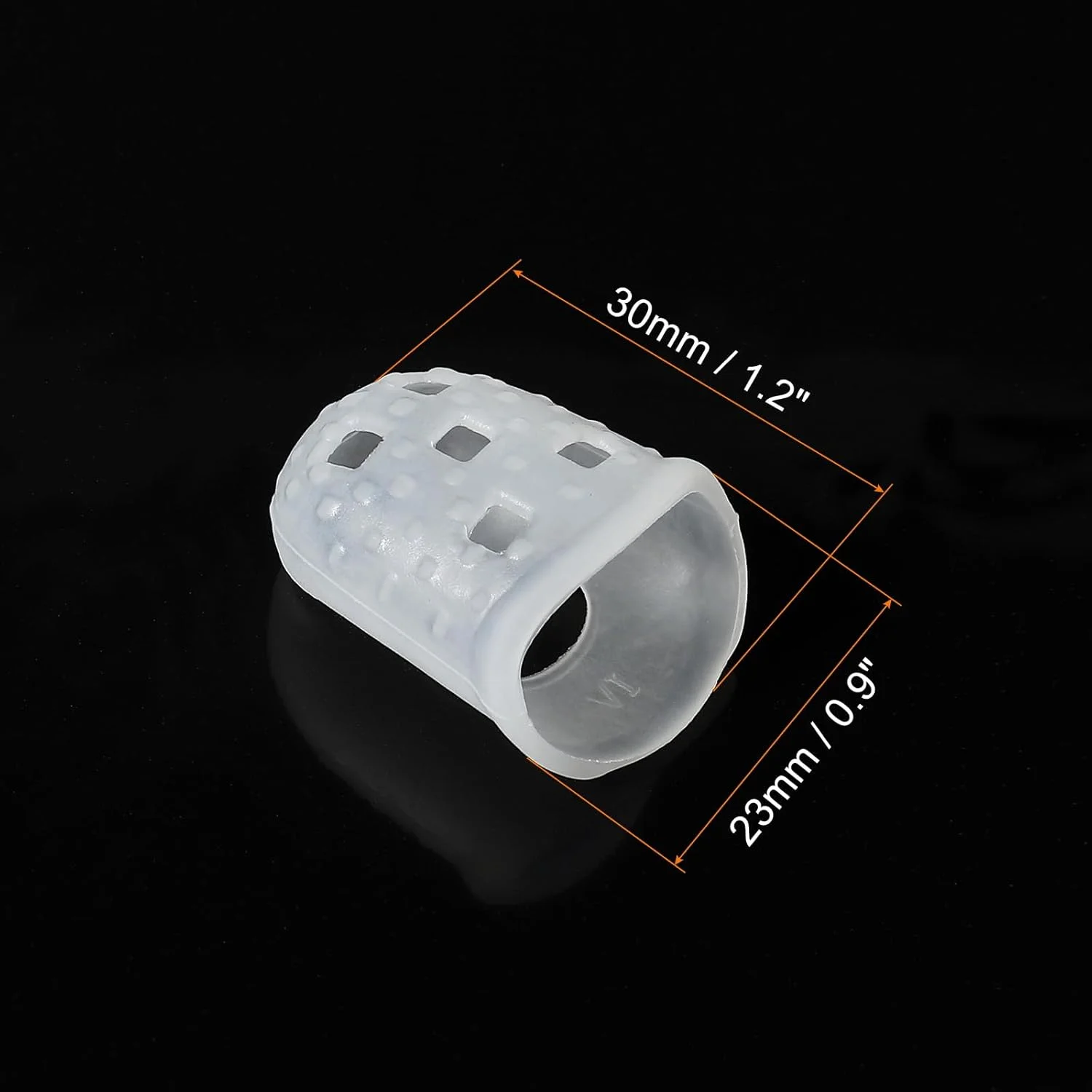 محافظ انگشت سیلیکونی PATIKIL، بسته 10 عددی محافظ انگشت 30 میلی متری ضد لغزش برای مرتب سازی کاغذ، خیاطی، نواختن گیتار، شفاف محافظ انگشت سیلیکونی PATIKIL، بسته 10 عددی محافظ انگشت 30 میلی متری ضد لغزش برای مرتب سازی کاغذ، خیاطی، نواختن گیتار، شفاف