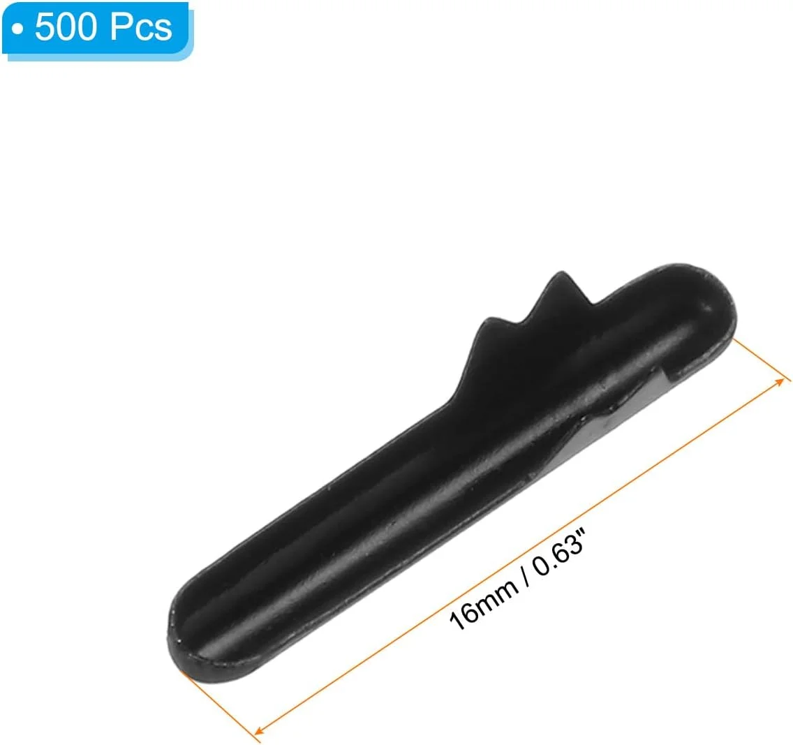 سرهای گیره دار طناب الاستیک PATIKIL، 500 عدد بست فلزی نیمه پوششی طناب فنری مسی برای اتصال، آویزان کردن و کارهای DIY، مشکی سرهای گیره دار طناب الاستیک PATIKIL، 500 عدد بست فلزی نیمه پوششی طناب فنری مسی برای اتصال، آویزان کردن و کارهای DIY، مشکی