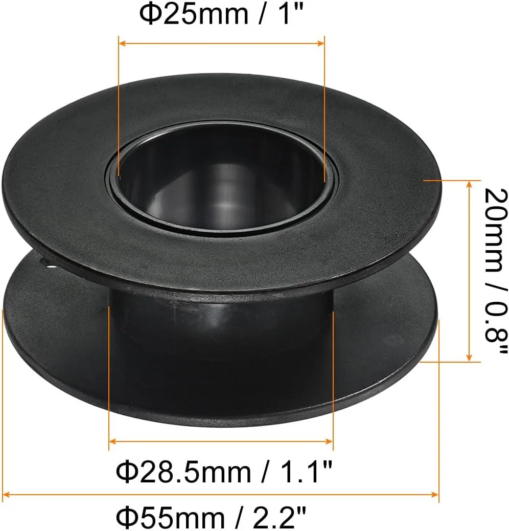 پاتیکیل ماسوره نخ دندان 2.2 اینچی، بسته 20 عددی ماسوره های خالی پلاستیکی نخ، نوار زنجیره ای ماسوره بافندگی سیم برای گلدوزی خیاطی، مشکی پاتیکیل ماسوره نخ دندان 2.2 اینچی، بسته 20 عددی ماسوره های خالی پلاستیکی نخ، نوار زنجیره ای ماسوره بافندگی سیم برای گلدوزی خیاطی، مشکی