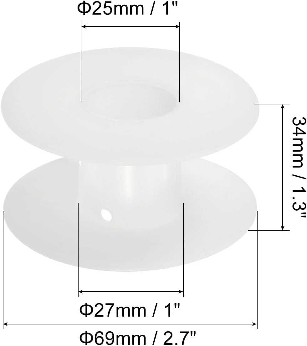 بوبین نخ دندان PATIKIL، 7 سانتی متر، بسته 10 عددی، قرقره های نخ خالی پلاستیکی، نوار زنجیره ای بافندگی سیم برای گلدوزی خیاطی، سفید بوبین نخ دندان PATIKIL، 7 سانتی متر، بسته 10 عددی، قرقره های نخ خالی پلاستیکی، نوار زنجیره ای بافندگی سیم برای گلدوزی خیاطی، سفید