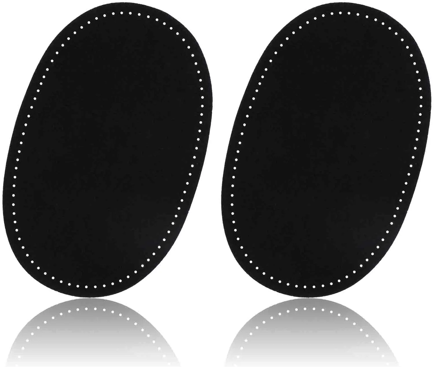 2 عدد وصله آرنج برای ژاکت، وصله های بیضی شکل آرنج برای لباس چرم مصنوعی وصله های دوختنی آرنج وصله های تعمیر برای ژاکت، کاپشن، شلوار (مشکی)