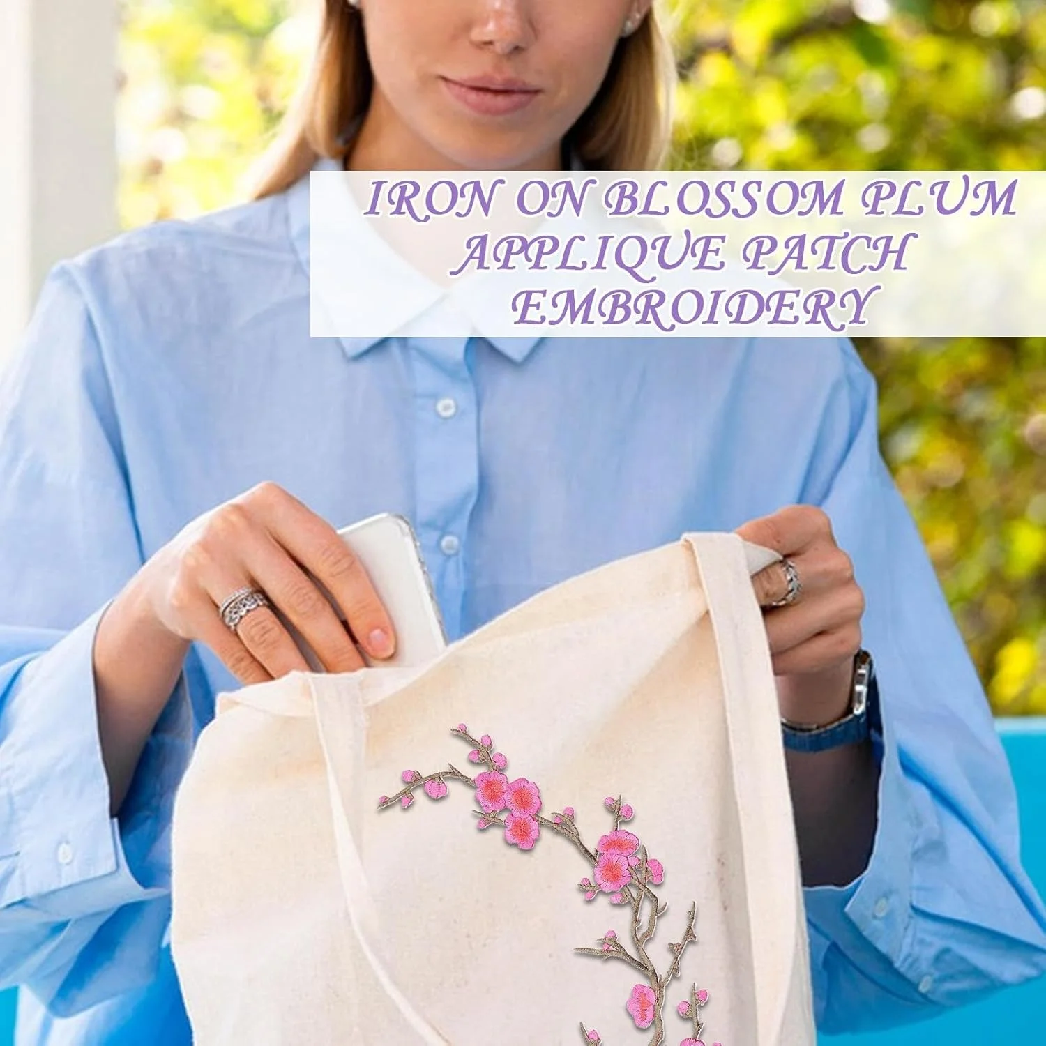 تکه های پارچه ای چسبی | تکه های گلدوزی - پارچه خیاطی طرح شکوفه آلو با پشت چسب دار برای پروژه های مد لباس و پوشاک تیم های ورزشی تکه های پارچه ای چسبی | تکه های گلدوزی - پارچه خیاطی طرح شکوفه آلو با پشت چسب دار برای پروژه های مد لباس و پوشاک تیم های ورزشی