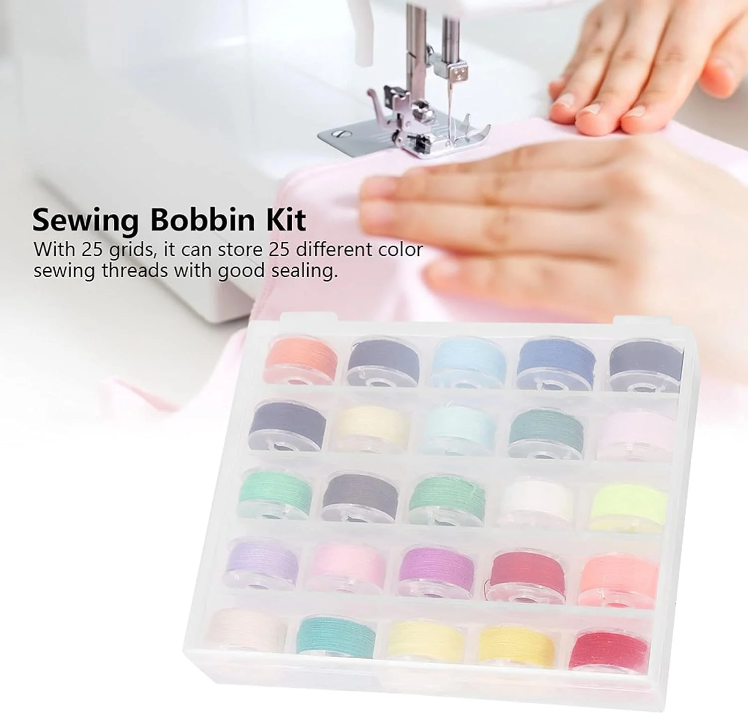 جعبه ماسوره خیاطی PaRfco، جعبه ماسوره 25 خانه سبک وزن سازگار با محیط زیست برای مصارف خانگی و اداری جعبه ماسوره خیاطی PaRfco، جعبه ماسوره 25 خانه سبک وزن سازگار با محیط زیست برای مصارف خانگی و اداری