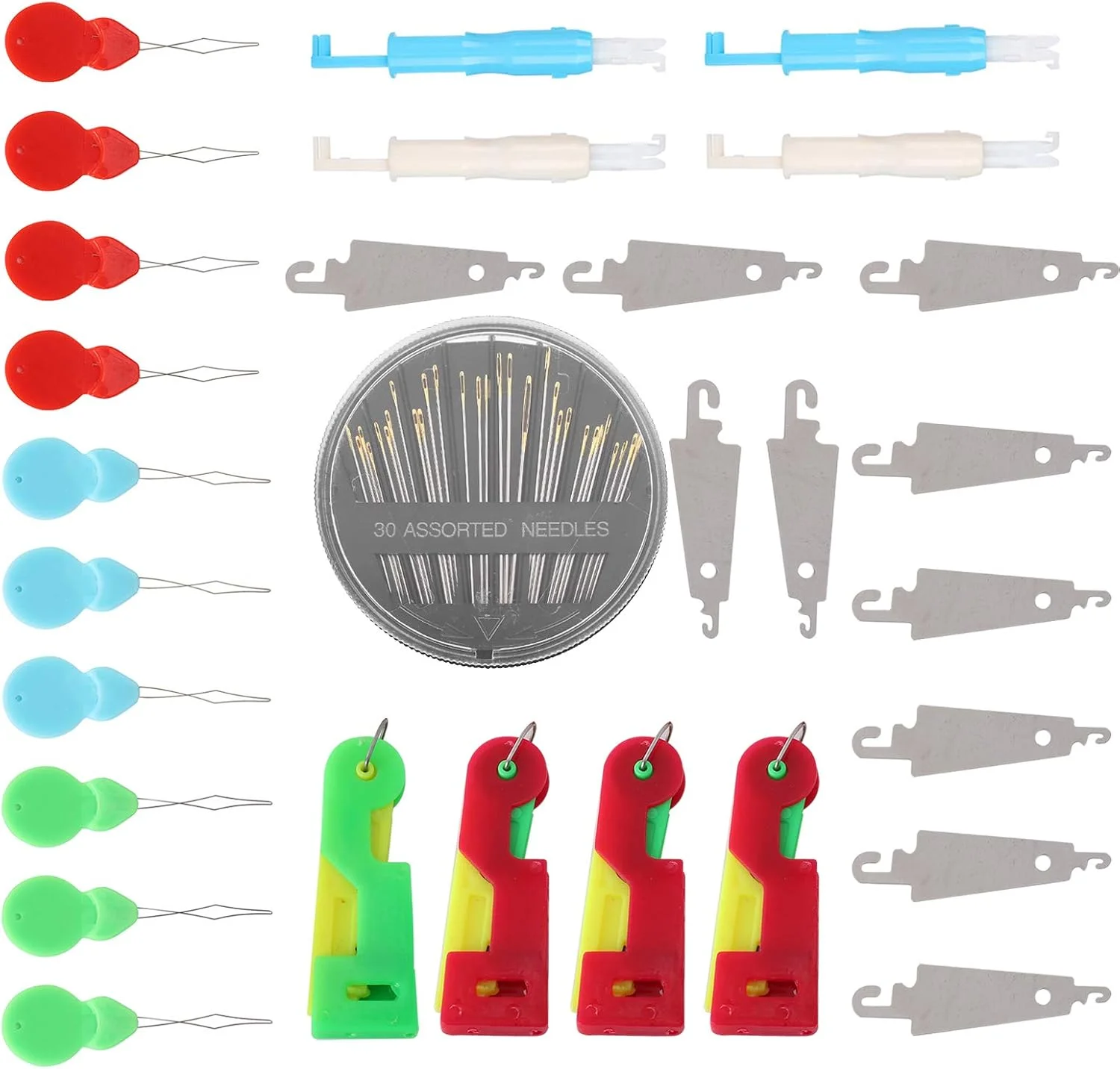 مجموعه سوزن نخ کن سالمندان PaRfco، مجموعه نخ کن، لوازم جانبی کاردستی DIY، نخ کن اتوماتیک خانگی برای چرخ خیاطی، مناسب برای اکثر صنایع خیاطی مجموعه سوزن نخ کن سالمندان PaRfco، مجموعه نخ کن، لوازم جانبی کاردستی DIY، نخ کن اتوماتیک خانگی برای چرخ خیاطی، مناسب برای اکثر صنایع خیاطی
