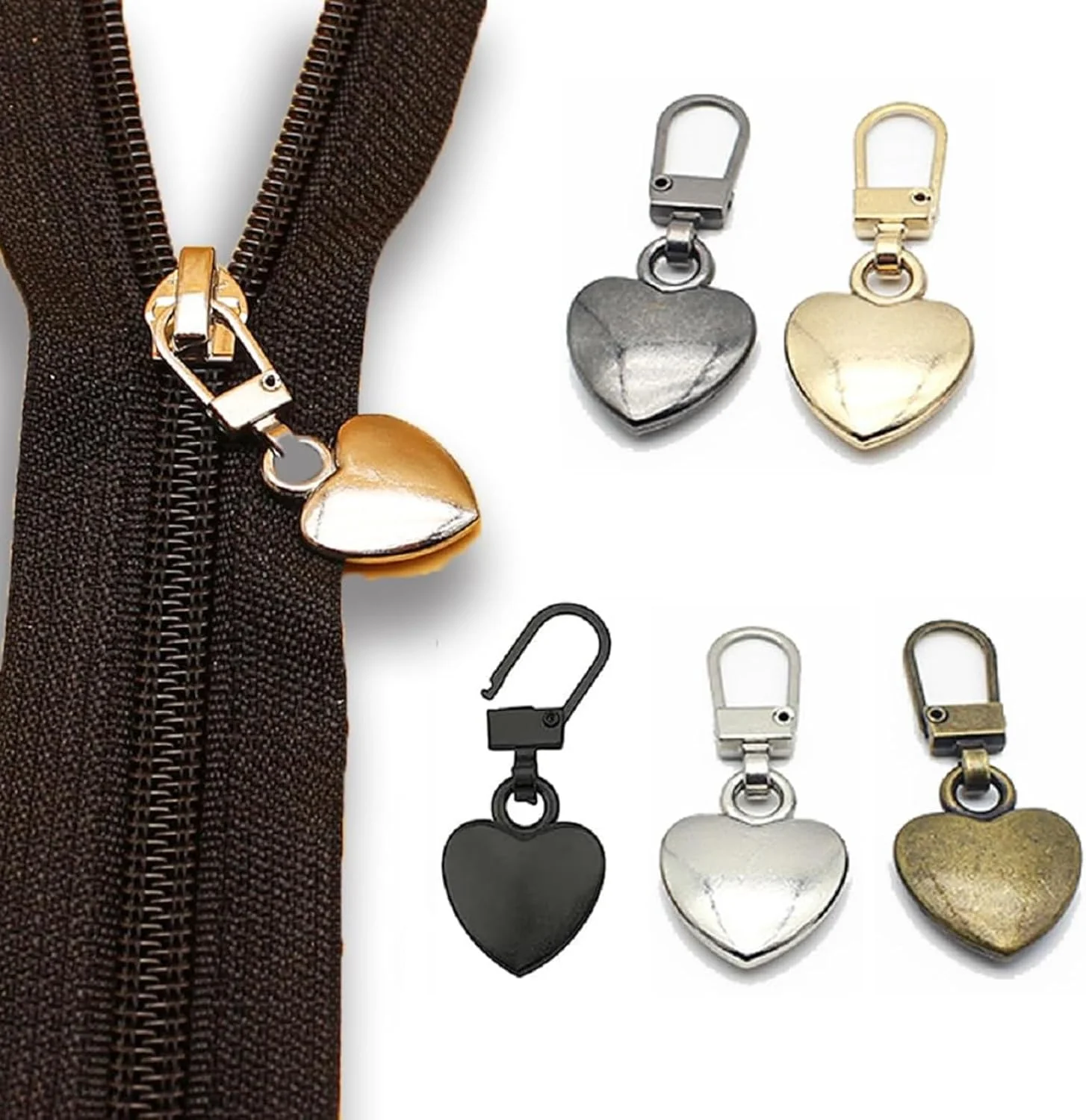 جایگزین زیپ کش Paporich، زیپ کش جداشدنی، بند زیپ فلزی چند منظوره، ابزار تعمیر زیپ برای لباس، ژاکت، کوله پشتی، کفش (بسته 5 عددی) جایگزین زیپ کش Paporich، زیپ کش جداشدنی، بند زیپ فلزی چند منظوره، ابزار تعمیر زیپ برای لباس، ژاکت، کوله پشتی، کفش (بسته 5 عددی)