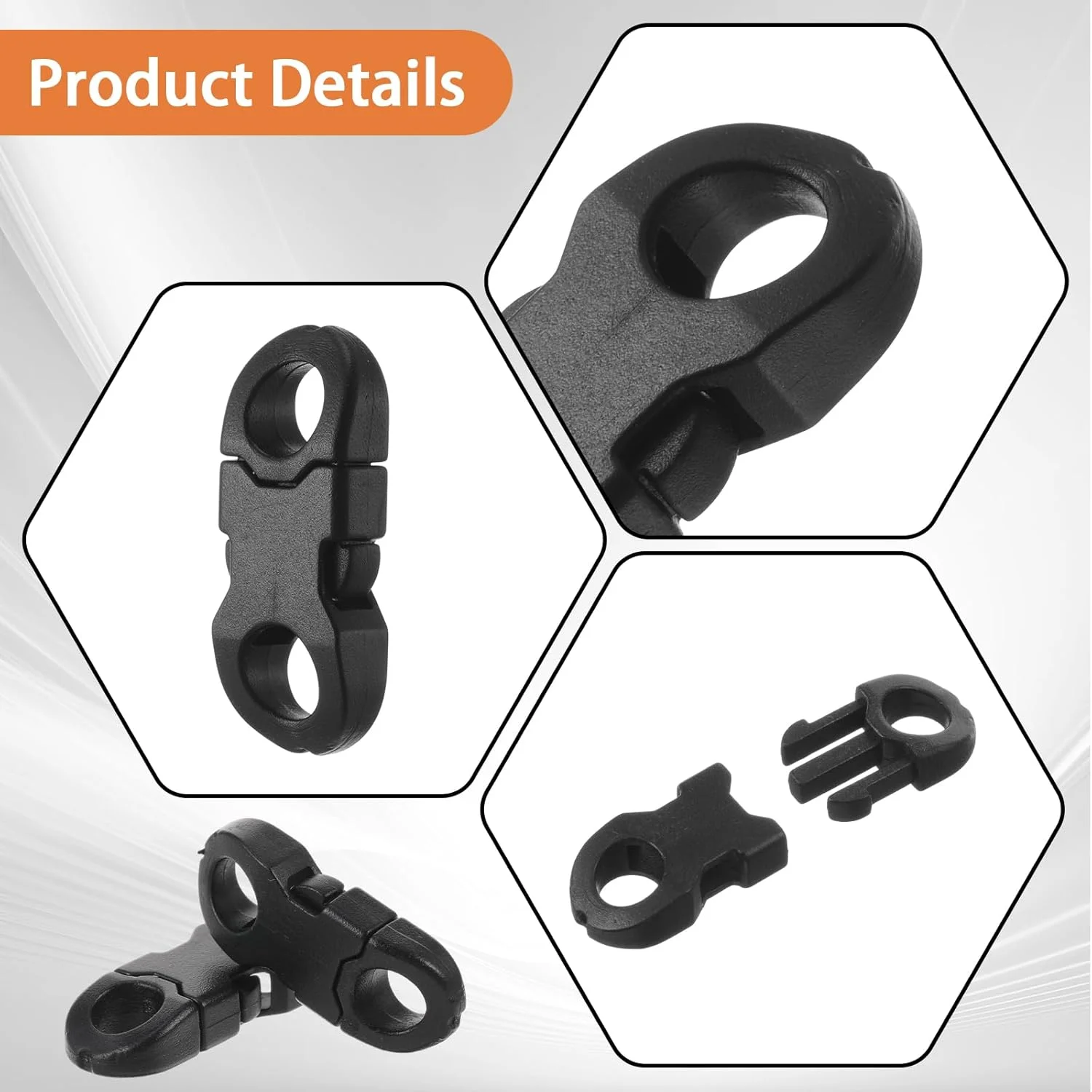 30 عدد سگک پاراکورد، سگک ایمنی جدا شونده کوچک، سگک پلاستیکی رهاسازی جانبی 6 میلی متری برای دستبند چتر نجات، گردنبند، صنایع دستی DIY، بند دوربین، حلقه های لوازم جانبی، مشکی، یک سایز 30 عدد سگک پاراکورد، سگک ایمنی جدا شونده کوچک، سگک پلاستیکی رهاسازی جانبی 6 میلی متری برای دستبند چتر نجات، گردنبند، صنایع دستی DIY، بند دوربین، حلقه های لوازم جانبی، مشکی، یک سایز