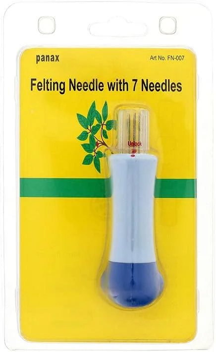 ابزار نمد دوزی پانااکس مدل پانچ با سوزن 7 خار - کیت شروع نمد دوزی ارگونومیک برای ساخت اسباب بازی و کاردستی ابزار نمد دوزی پانااکس مدل پانچ با سوزن 7 خار - کیت شروع نمد دوزی ارگونومیک برای ساخت اسباب بازی و کاردستی
