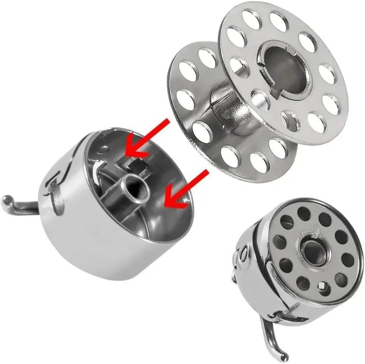 پک 4 عددی قاب ماسوره Paicreate برای چرخ خیاطی های خانگی | قاب ماسوره های لوازم جانبی خیاطی سازگار جهانی | ماسوره های جایگزین با کیفیت بالا برای چرخ خیاطی های استاندارد پک 4 عددی قاب ماسوره Paicreate برای چرخ خیاطی های خانگی | قاب ماسوره های لوازم جانبی خیاطی سازگار جهانی | ماسوره های جایگزین با کیفیت بالا برای چرخ خیاطی های استاندارد