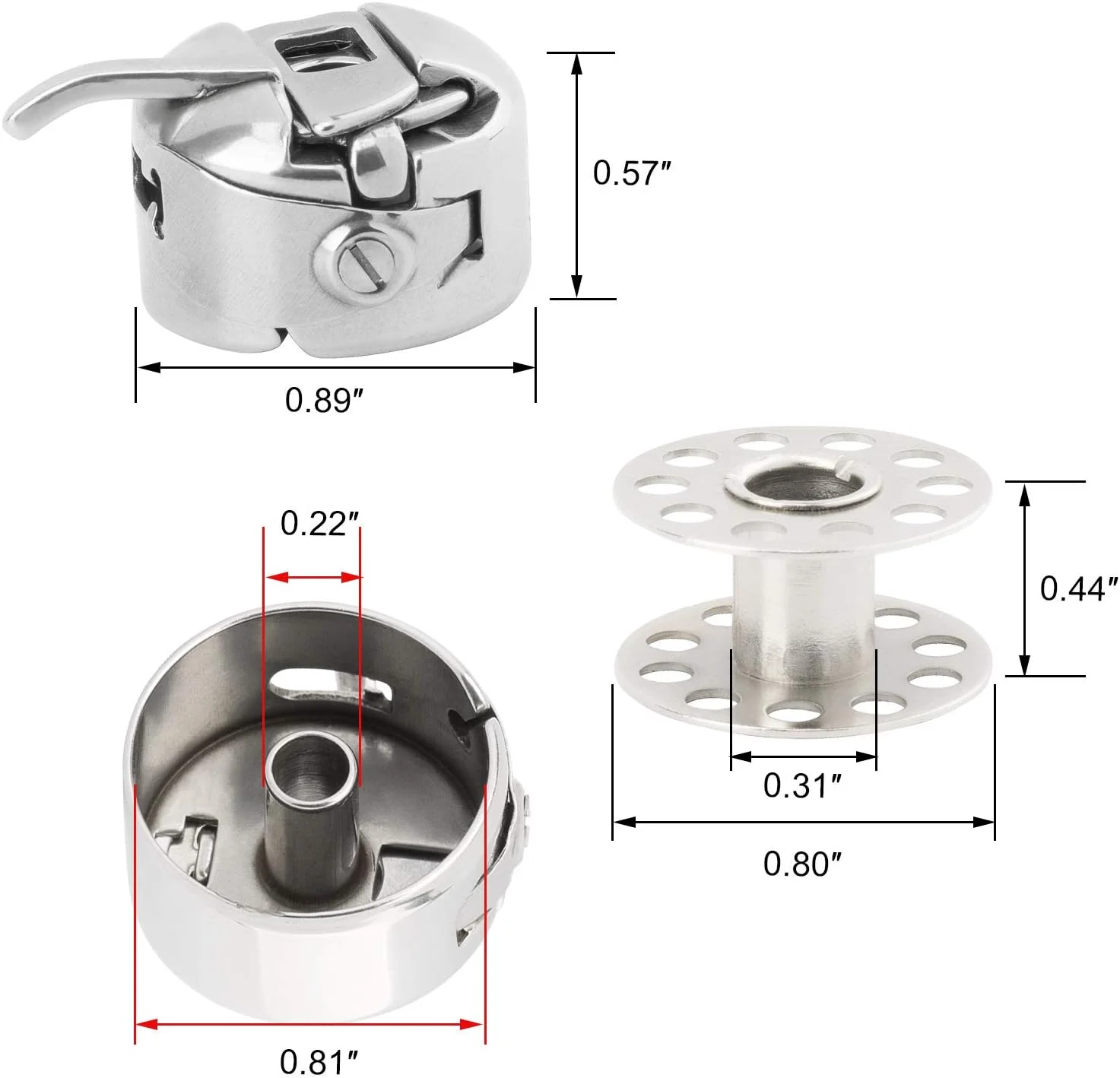 پک 12 عددی ماسوره فلزی چرخ خیاطی PAGOW و 3 عدد محفظه ماسوره نخ بخیه استیل ضد زنگ برای چرخ های خیاطی Brother Janome Singer Kenmore با بارگیری جلو کلاس 15، گلدوزی خانگی (مصرف خانگی) پک 12 عددی ماسوره فلزی چرخ خیاطی PAGOW و 3 عدد محفظه ماسوره نخ بخیه استیل ضد زنگ برای چرخ های خیاطی Brother Janome Singer Kenmore با بارگیری جلو کلاس 15، گلدوزی خانگی (مصرف خانگی)