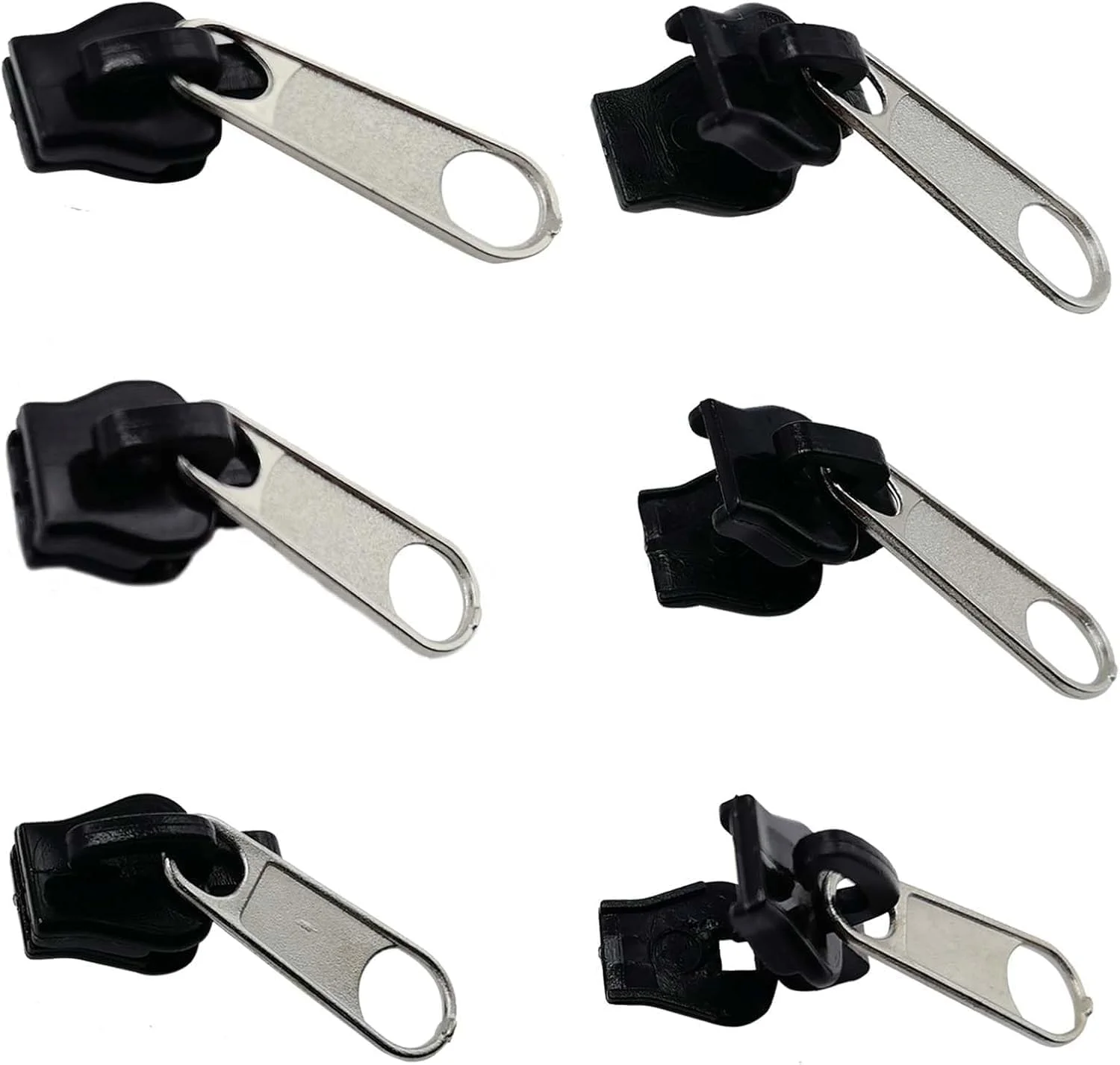 ست تعمیر زیپ یونیورسال 6 عددی - تعمیر زیپ های شکسته کوله پشتی، ژاکت، چادر و چمدان، شامل 2 عدد بزرگ، 2 عدد متوسط و 2 عدد کوچک با دندانه برای تعویض آسان ست تعمیر زیپ یونیورسال 6 عددی - تعمیر زیپ های شکسته کوله پشتی، ژاکت، چادر و چمدان، شامل 2 عدد بزرگ، 2 عدد متوسط و 2 عدد کوچک با دندانه برای تعویض آسان