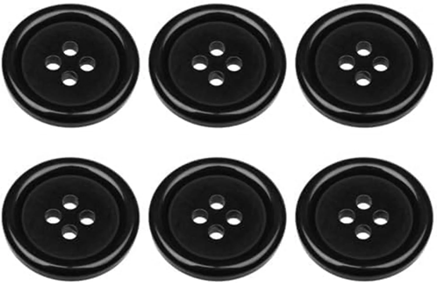 بسته 6 عددی دکمه های گرد 20 میلی متری آبی تیره برای دوخت، تخت، 4 سوراخ، 32 لاین بسته 6 عددی دکمه های گرد 20 میلی متری آبی تیره برای دوخت، تخت، 4 سوراخ، 32 لاین