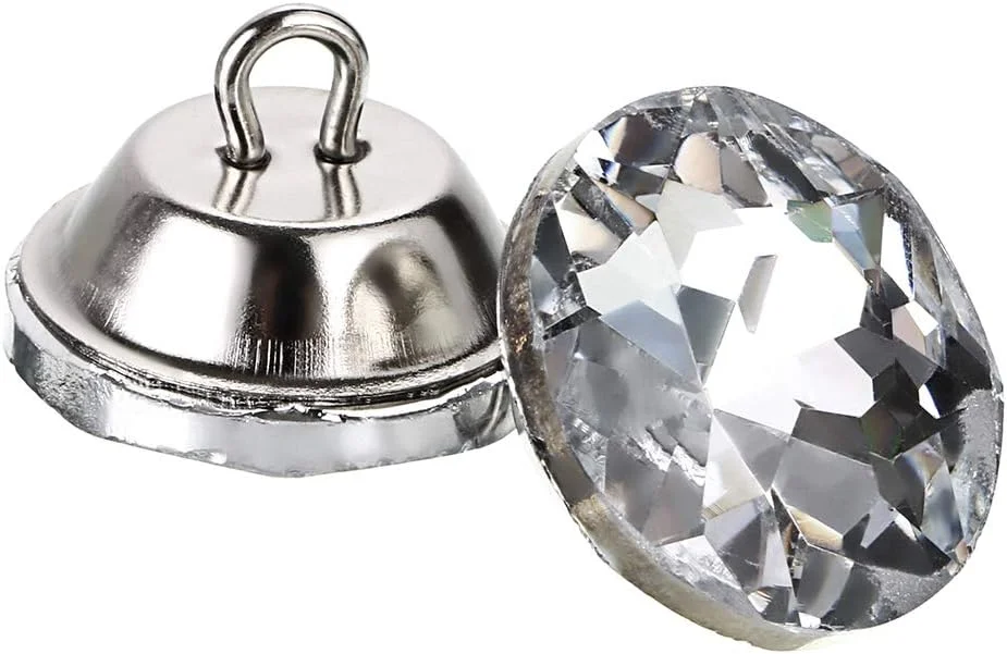 اونمای 50 عددی دکمه کریستالی نگیندار 20 میلیمتری، دکمههای تودوزی شفاف با حلقه فلزی برای دوخت مبل، تخت خواب، تاج تخت، صنایع دستی و تزئینات DIY اونمای 50 عددی دکمه کریستالی نگیندار 20 میلیمتری، دکمههای تودوزی شفاف با حلقه فلزی برای دوخت مبل، تخت خواب، تاج تخت، صنایع دستی و تزئینات DIY