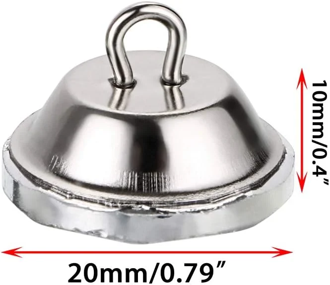 اونمای 50 عددی دکمه کریستالی نگیندار 20 میلیمتری، دکمههای تودوزی شفاف با حلقه فلزی برای دوخت مبل، تخت خواب، تاج تخت، صنایع دستی و تزئینات DIY اونمای 50 عددی دکمه کریستالی نگیندار 20 میلیمتری، دکمههای تودوزی شفاف با حلقه فلزی برای دوخت مبل، تخت خواب، تاج تخت، صنایع دستی و تزئینات DIY