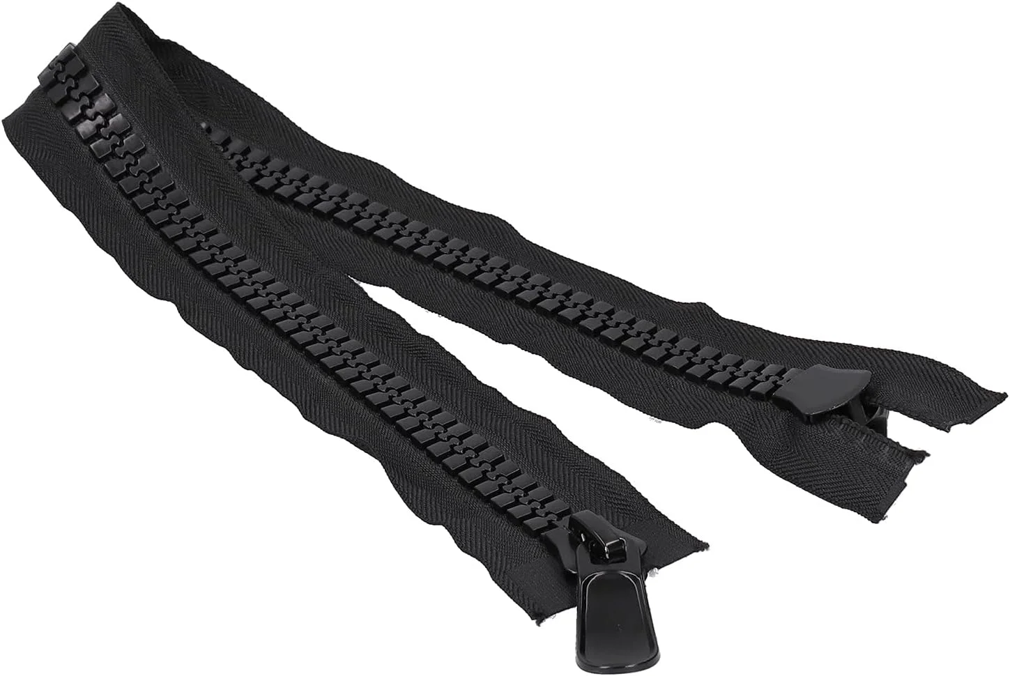 زیپ پلاستیکی بزرگ، زیپ پلاستیکی مشکی قابل شستشو و مقاوم برای خیاطی و لوازم جانبی خیاطی DIY زیپ پلاستیکی بزرگ، زیپ پلاستیکی مشکی قابل شستشو و مقاوم برای خیاطی و لوازم جانبی خیاطی DIY