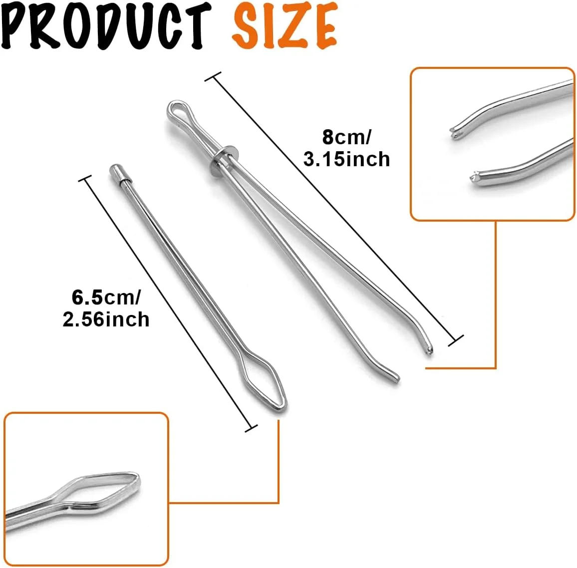 OWMOSYX 6 عدد سوزن نخ کش بند ناف فلزی DIY، گیره نخ کش طناب، ابزار خیاطی موچین برای هودی، شلوارک شنا، شلوار ورزشی کوتاه OWMOSYX 6 عدد سوزن نخ کش بند ناف فلزی DIY، گیره نخ کش طناب، ابزار خیاطی موچین برای هودی، شلوارک شنا، شلوار ورزشی کوتاه