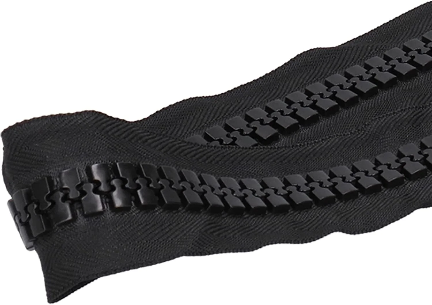 زیپ پلاستیکی بزرگ، زیپ پلاستیکی مشکی قابل شستشو و مقاوم برای خیاطی و لوازم جانبی خیاطی DIY زیپ پلاستیکی بزرگ، زیپ پلاستیکی مشکی قابل شستشو و مقاوم برای خیاطی و لوازم جانبی خیاطی DIY