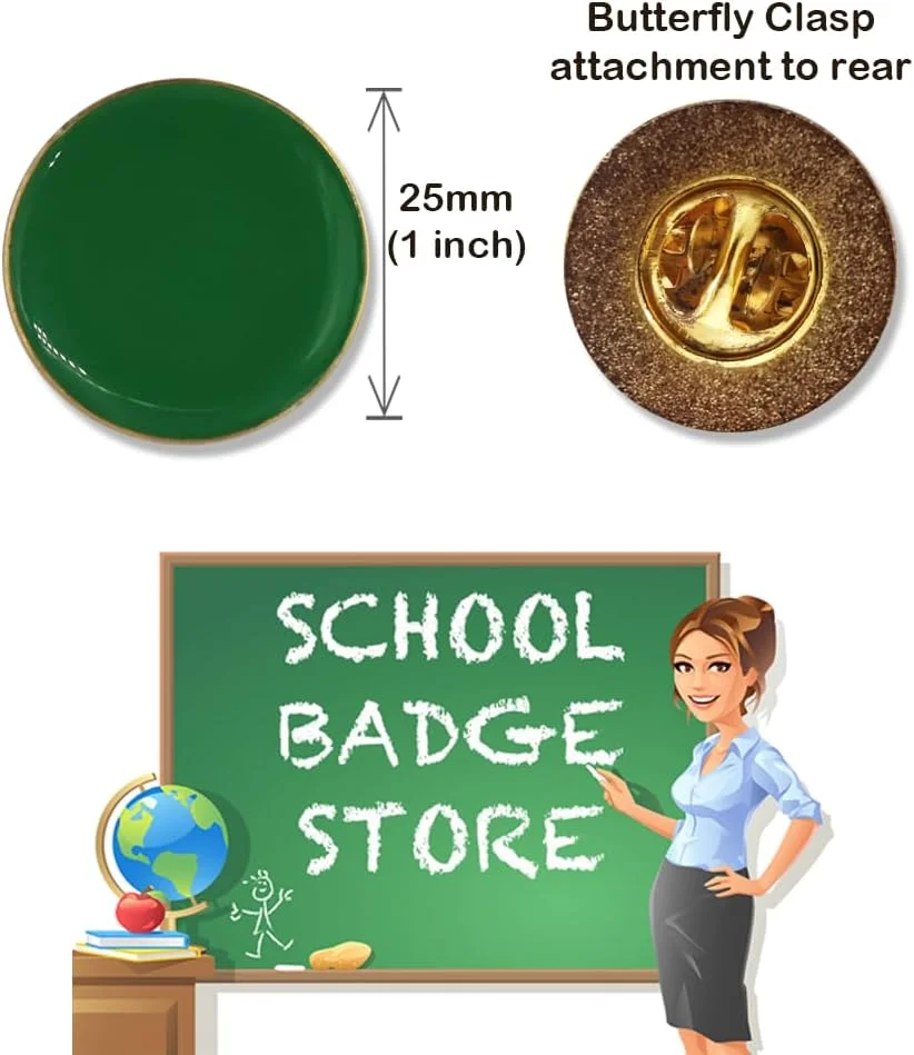 بسته 10 عددی - بج سینه دکمه ای گرد میناکاری شده، 20 میلی متر، پایه فلزی با قفل پروانه ای، انتخاب رنگ بسته 10 عددی - بج سینه دکمه ای گرد میناکاری شده، 20 میلی متر، پایه فلزی با قفل پروانه ای، انتخاب رنگ