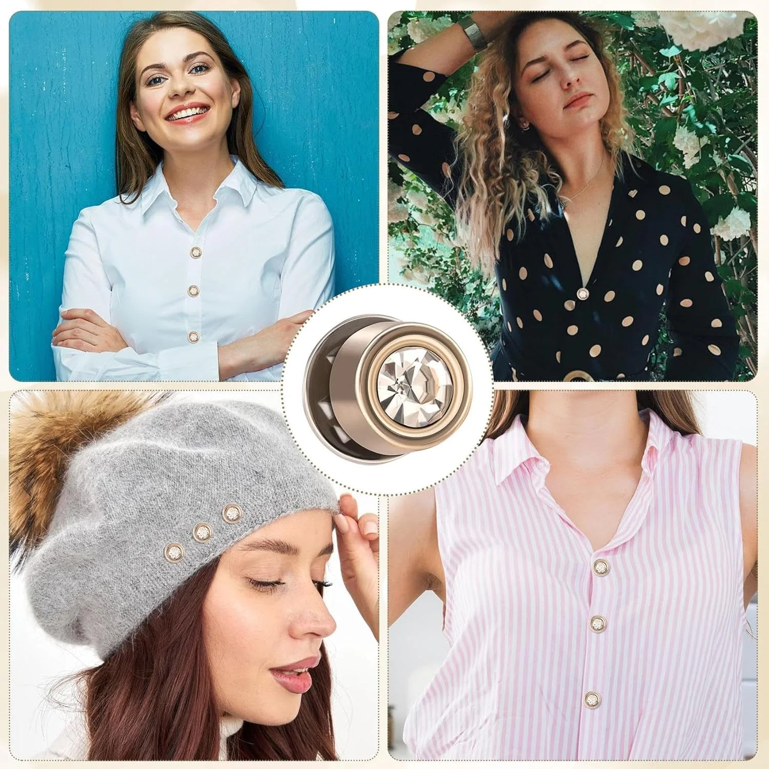 دکمه های نگین دار کریستالی بدون نیاز به دوخت، 10 عدد سنجاق سینه نقره ای کوچک جداشدنی برای لباس زنانه، شلوار جین، بلوز، ژاکت، کلاه، بست های تزئینی قابل استفاده مجدد، 10 میلی متر دکمه های نگین دار کریستالی بدون نیاز به دوخت، 10 عدد سنجاق سینه نقره ای کوچک جداشدنی برای لباس زنانه، شلوار جین، بلوز، ژاکت، کلاه، بست های تزئینی قابل استفاده مجدد، 10 میلی متر