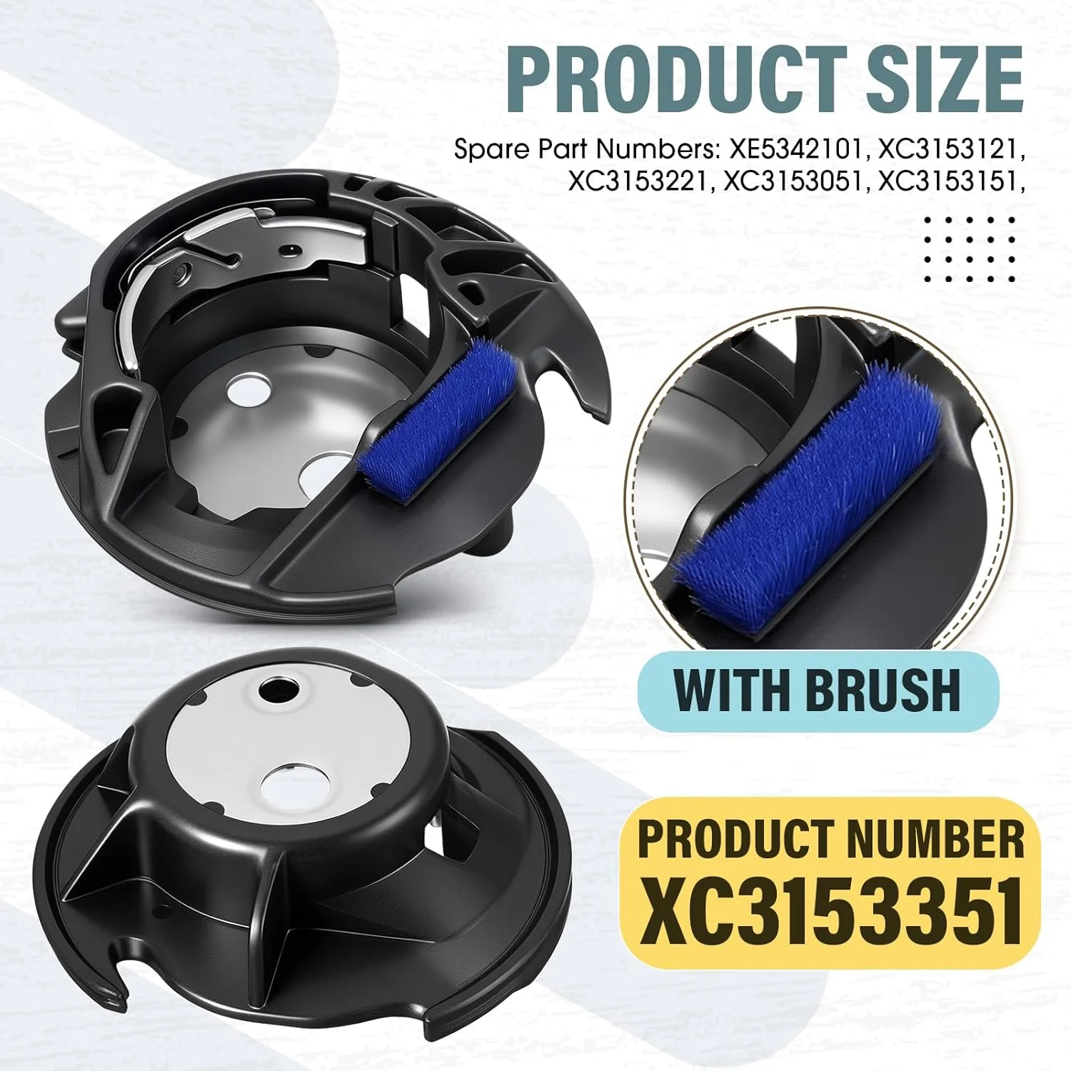 ماسوره چرخ خیاطی Solsew سازگار با چرخ خیاطی های Brother و Babylock، قطعات جایگزین، لوازم جانبی ماشین گلدوزی، محفظه قفل (سازگار با XC3153351) ماسوره چرخ خیاطی Solsew سازگار با چرخ خیاطی های Brother و Babylock، قطعات جایگزین، لوازم جانبی ماشین گلدوزی، محفظه قفل (سازگار با XC3153351)