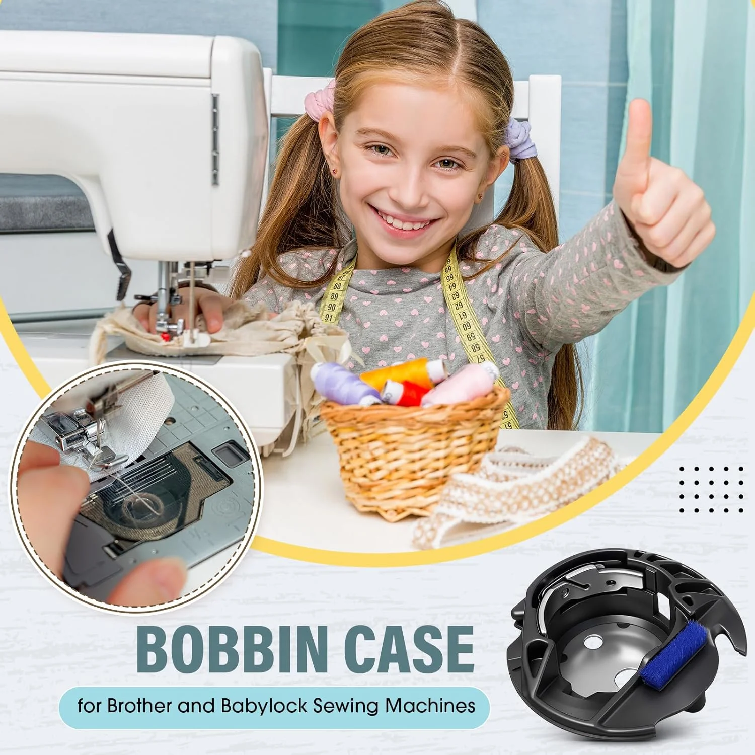 ماسوره چرخ خیاطی Solsew سازگار با چرخ خیاطی های Brother و Babylock، قطعات جایگزین، لوازم جانبی ماشین گلدوزی، محفظه قفل (سازگار با XC3153351) ماسوره چرخ خیاطی Solsew سازگار با چرخ خیاطی های Brother و Babylock، قطعات جایگزین، لوازم جانبی ماشین گلدوزی، محفظه قفل (سازگار با XC3153351)