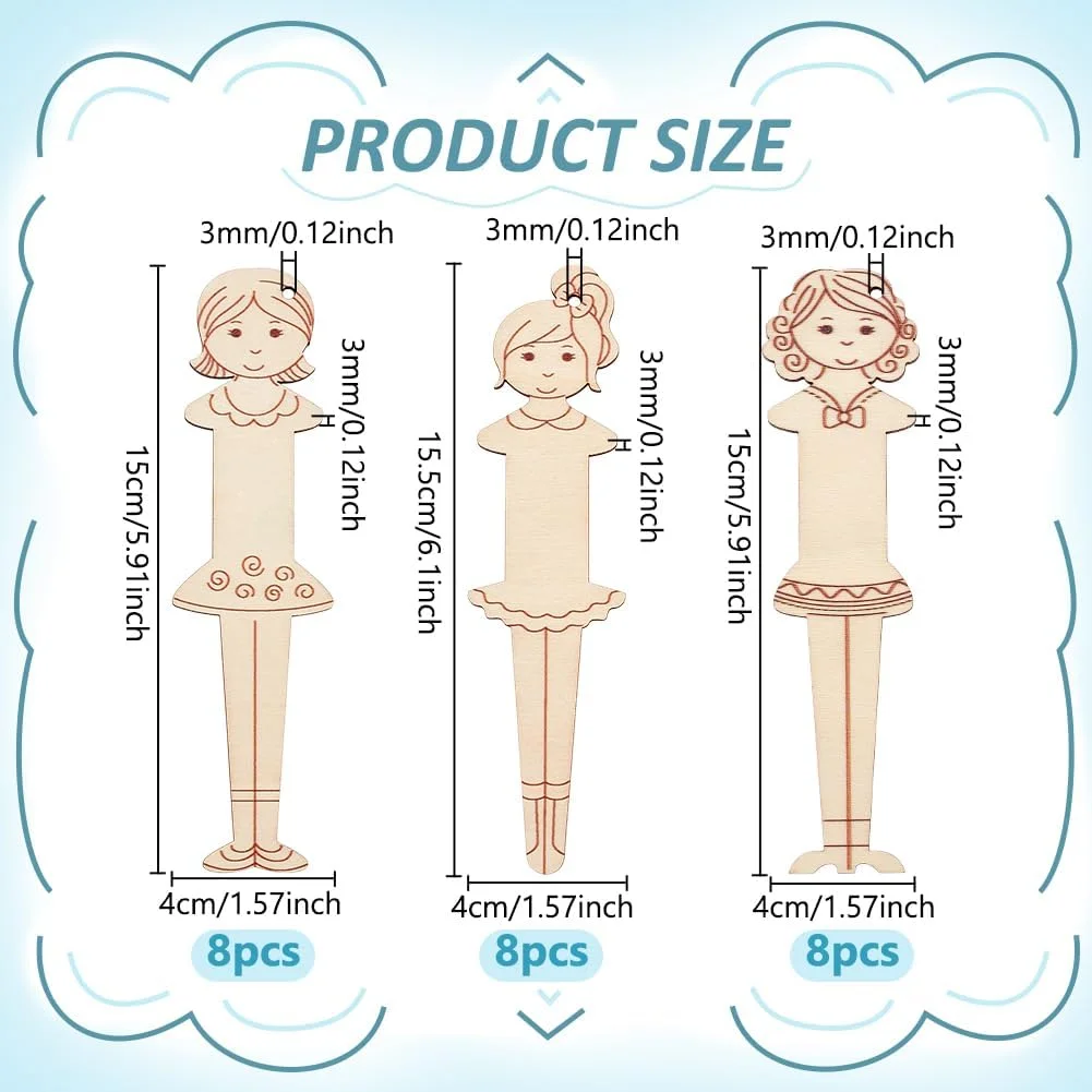 PH PandaHall 3 Style 24pcs Wooden Floss Bobbins Embroidery Bobbins Wood Thread Winding Boards Human Shaped Thread Organizer Cross Stitch Bobbin for Sewing Storage Embroidery Crafting DIY Projects PH PandaHall 3 Style 24pcs Wooden Floss Bobbins Embroidery Bobbins Wood Thread Winding Boards Human Shaped Thread Organizer Cross Stitch Bobbin for Sewing Storage Embroidery Crafting DIY Projects