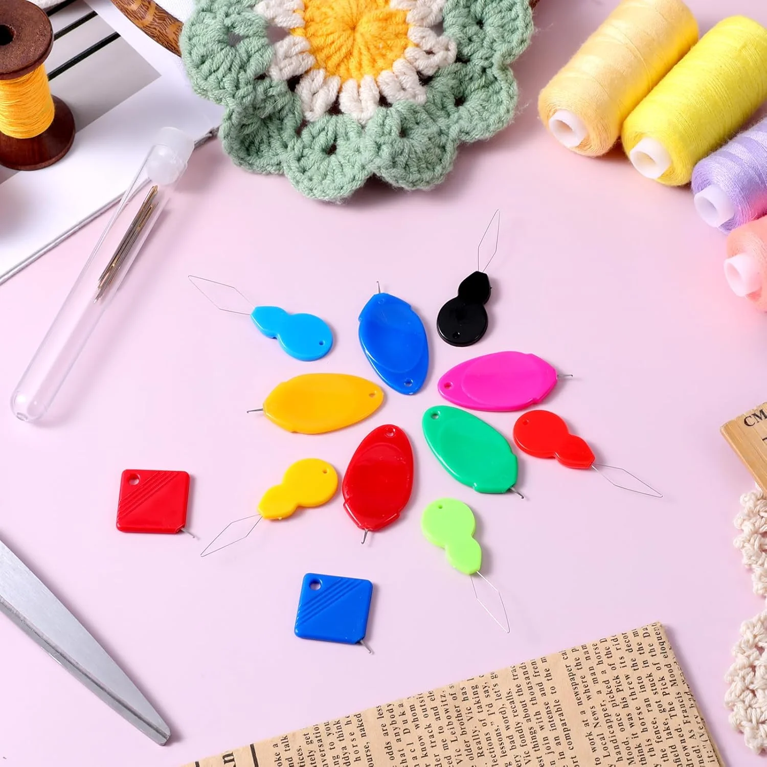 ۱۲ عدد سوزن نخ کن، سوزن نخ کن برای چرخ خیاطی دستی، ابزار نخ کن قلاب سیمی پلاستیکی، سوزن نخ کن آسان برای سوزن های کوچک چشمی برای گلدوزی، کوک متقاطع، کار با سوزن، کاردستی (۳ شکل) ۱۲ عدد سوزن نخ کن، سوزن نخ کن برای چرخ خیاطی دستی، ابزار نخ کن قلاب سیمی پلاستیکی، سوزن نخ کن آسان برای سوزن های کوچک چشمی برای گلدوزی، کوک متقاطع، کار با سوزن، کاردستی (۳ شکل)