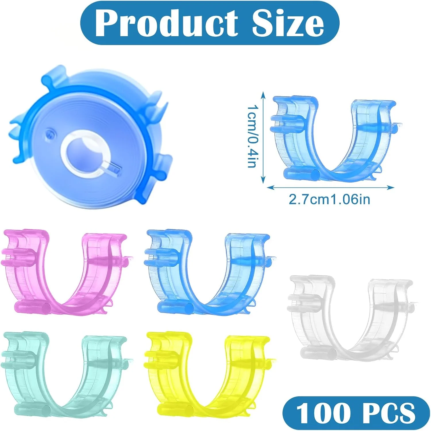 APLZGMG بسته 100 عددی گیره نگهدارنده قرقره، نگهدارنده نخ ماسوره پلاستیکی، گیره های رنگارنگ قرقره نخ، گیره های ماسوره نخ خیاطی، لوازم جانبی چرخ خیاطی برای نگه داشتن انتهای نخ قرقره APLZGMG بسته 100 عددی گیره نگهدارنده قرقره، نگهدارنده نخ ماسوره پلاستیکی، گیره های رنگارنگ قرقره نخ، گیره های ماسوره نخ خیاطی، لوازم جانبی چرخ خیاطی برای نگه داشتن انتهای نخ قرقره