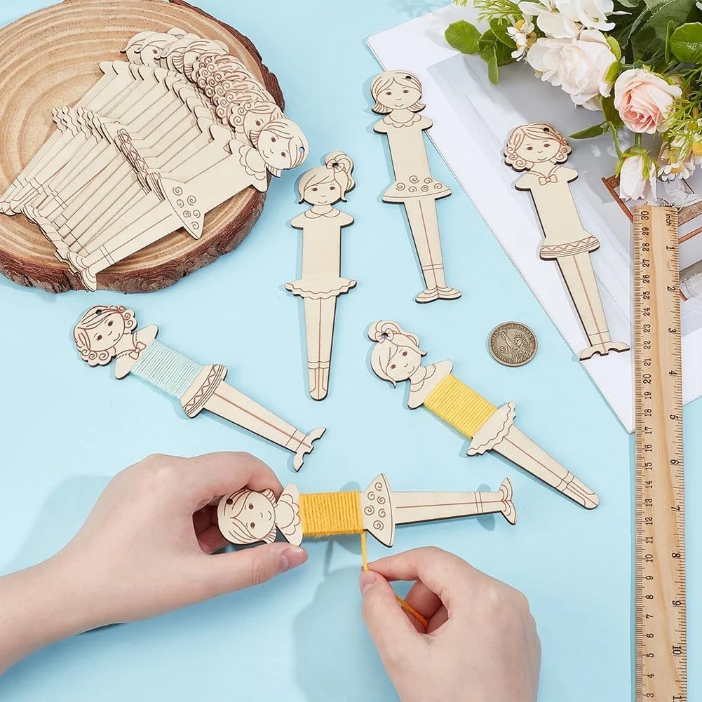 PH PandaHall 3 Style 24pcs Wooden Floss Bobbins Embroidery Bobbins Wood Thread Winding Boards Human Shaped Thread Organizer Cross Stitch Bobbin for Sewing Storage Embroidery Crafting DIY Projects PH PandaHall 3 Style 24pcs Wooden Floss Bobbins Embroidery Bobbins Wood Thread Winding Boards Human Shaped Thread Organizer Cross Stitch Bobbin for Sewing Storage Embroidery Crafting DIY Projects