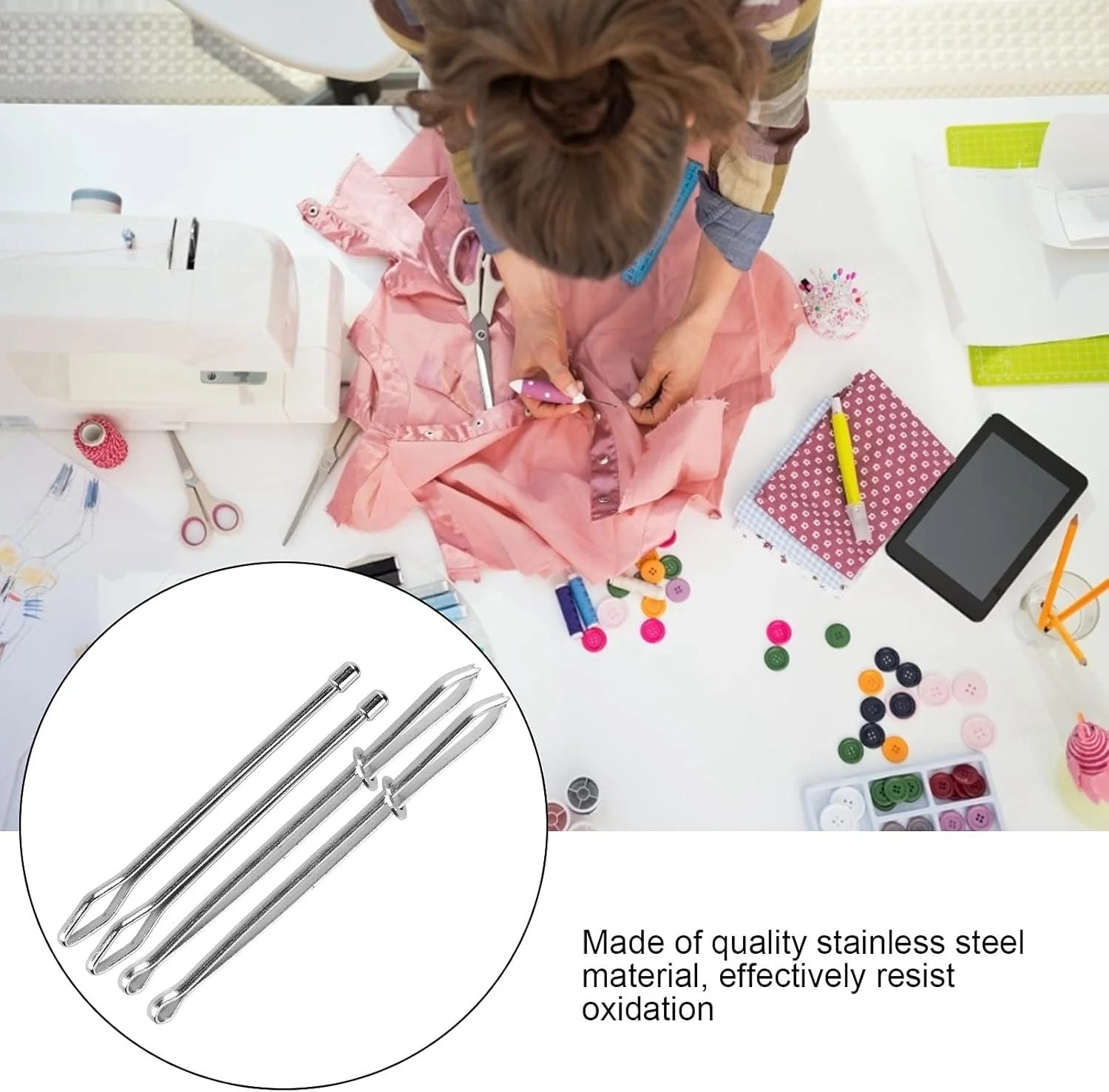 مجموعه ابزار نخ کش بند کشی HilBeliFU شامل 4 عدد، ابزار نخ کش الاستیک استیل ضد زنگ، گیره نخ کش طناب DIY با حلقه های قابل تنظیم، ابزار خیاطی برای شلوار ورزشی، هودی، لباس شنا، شورت مجموعه ابزار نخ کش بند کشی HilBeliFU شامل 4 عدد، ابزار نخ کش الاستیک استیل ضد زنگ، گیره نخ کش طناب DIY با حلقه های قابل تنظیم، ابزار خیاطی برای شلوار ورزشی، هودی، لباس شنا، شورت