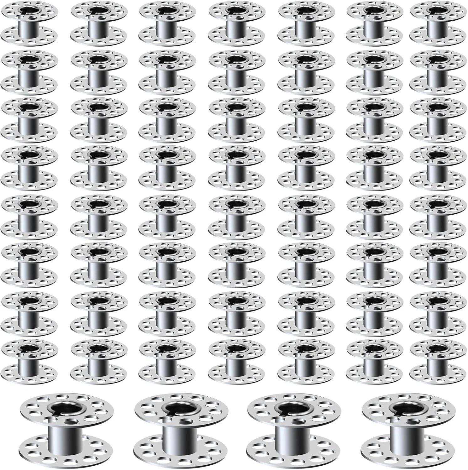 بسته 60 عددی ماسوره فلزی چرخ خیاطی با جعبه نگهداری، ماسوره های یونیورسال کلاس 15 سازگار با Brother، Janome، Singer، Bernina، Toyata، Anime، Kenmore، Elna، Babylock از LeBeila (60 عدد) بسته 60 عددی ماسوره فلزی چرخ خیاطی با جعبه نگهداری، ماسوره های یونیورسال کلاس 15 سازگار با Brother، Janome، Singer، Bernina، Toyata، Anime، Kenmore، Elna، Babylock از LeBeila (60 عدد)