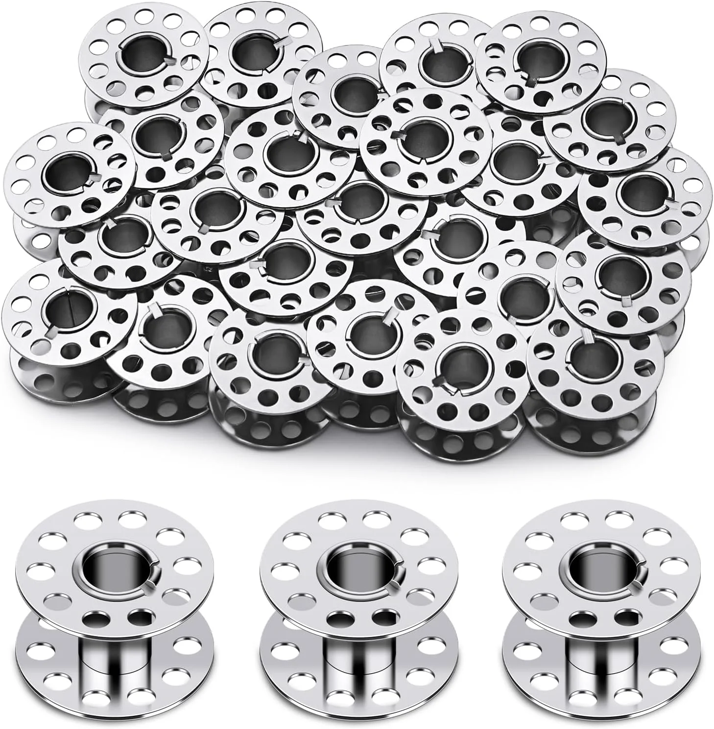 دوک های فلزی Doxiru، 25 عددی، دوک های فلزی چرخ خیاطی، دوک های فلزی چرخ خیاطی به همراه جعبه دوک، دوک، قرقره نخ فلزی برای چرخ خیاطی های دستی دوک های فلزی Doxiru، 25 عددی، دوک های فلزی چرخ خیاطی، دوک های فلزی چرخ خیاطی به همراه جعبه دوک، دوک، قرقره نخ فلزی برای چرخ خیاطی های دستی