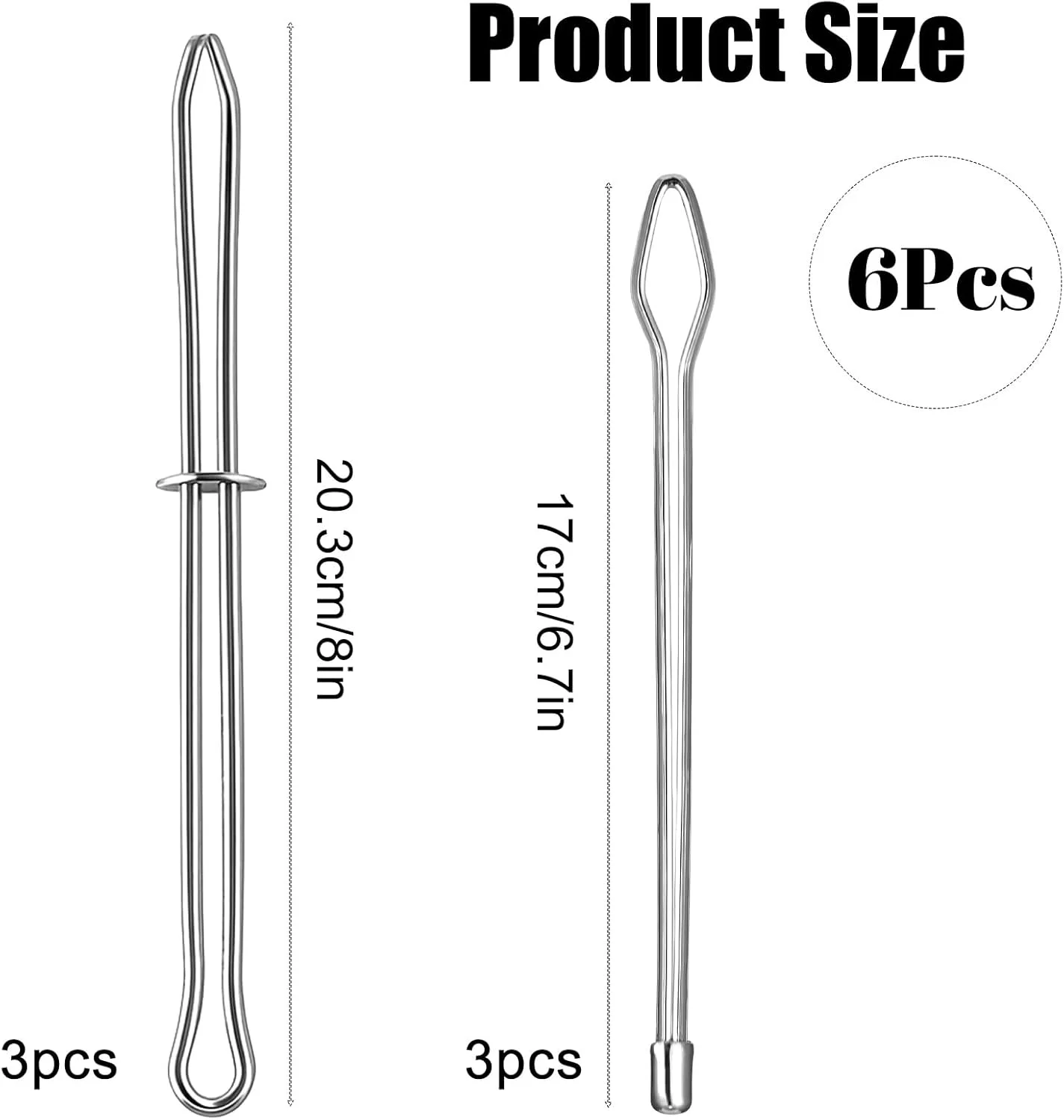 ابزار نخ کش بند ناف، 6 عدد گیره کمکی جایگزین بند ناف برای هودی شلوارک و شلوار، استفاده آسان از گیره های خیاطی و گیره کمکی برای پروژه های DIY، نقره ای ابزار نخ کش بند ناف، 6 عدد گیره کمکی جایگزین بند ناف برای هودی شلوارک و شلوار، استفاده آسان از گیره های خیاطی و گیره کمکی برای پروژه های DIY، نقره ای